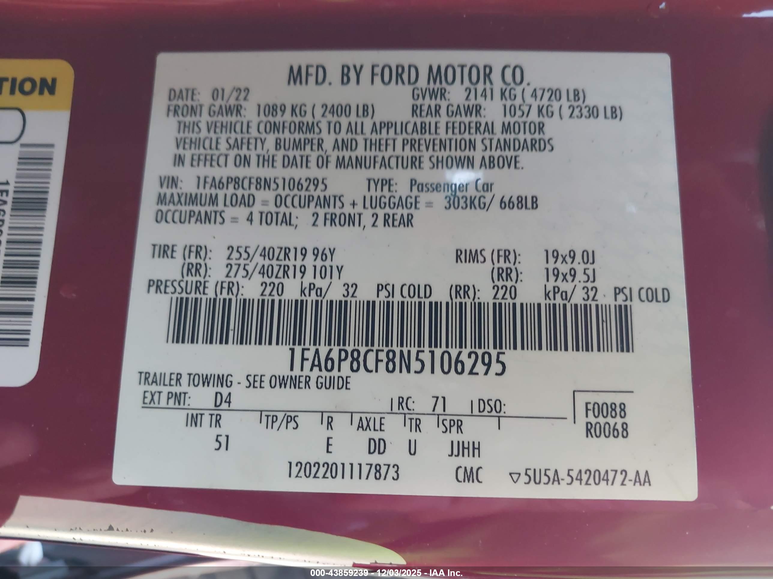 FORD MUSTANG image 9
