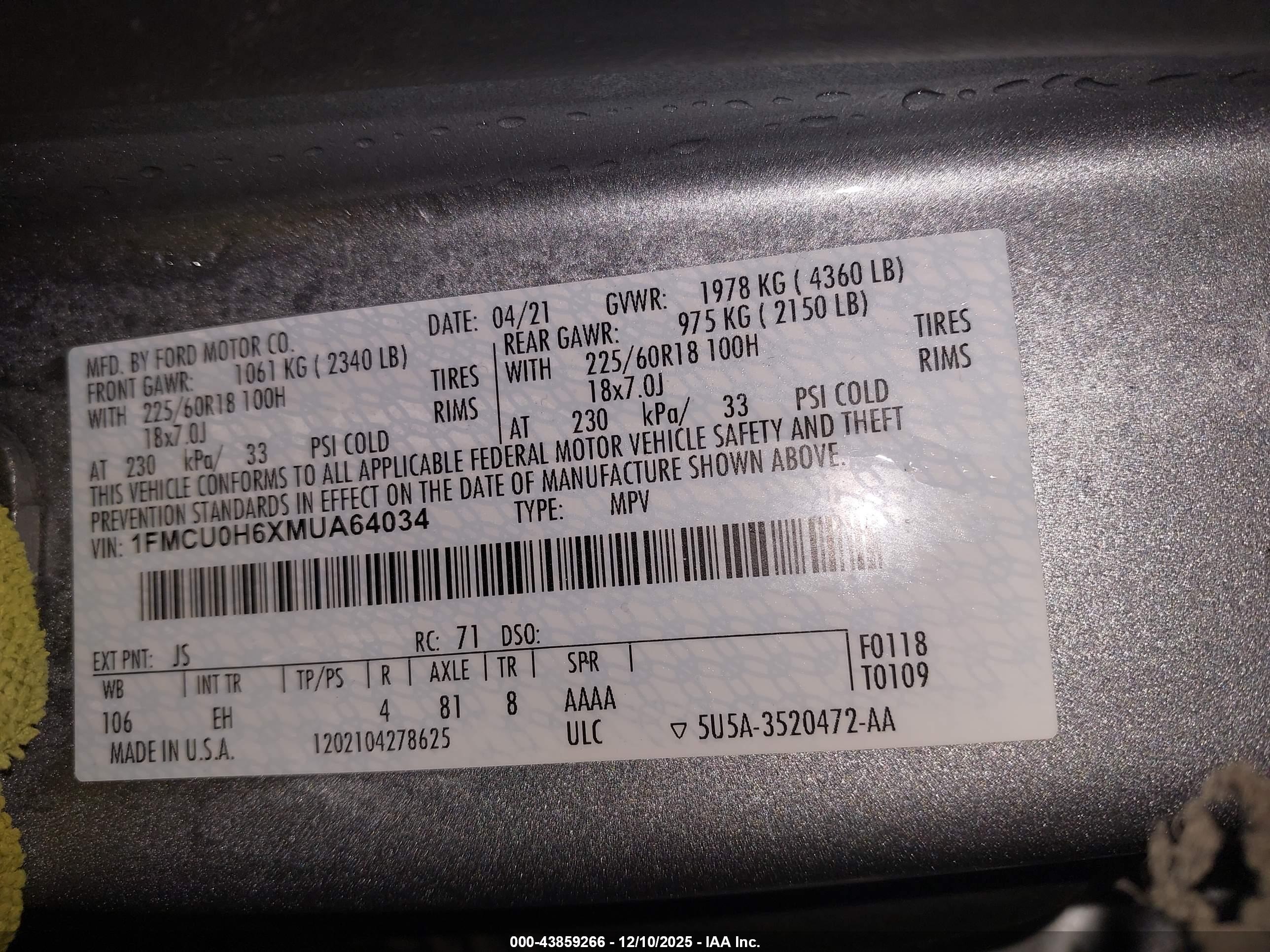 FORD ESCAPE image 9