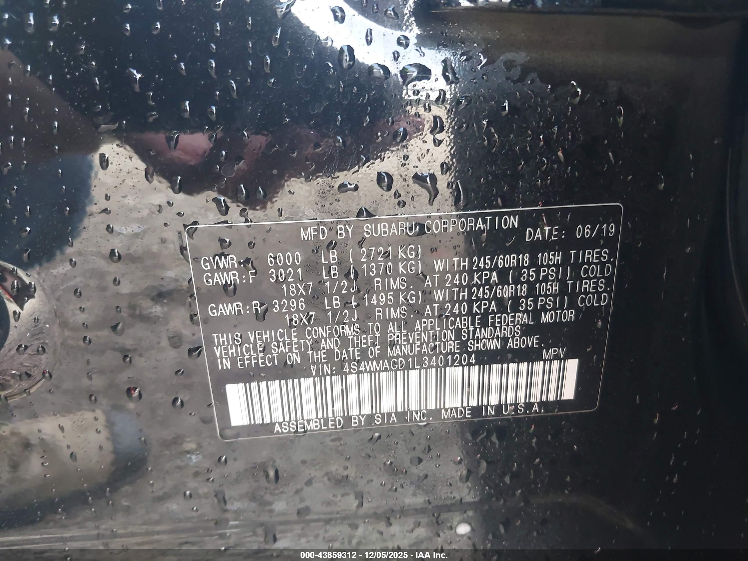 SUBARU ASCENT image 9