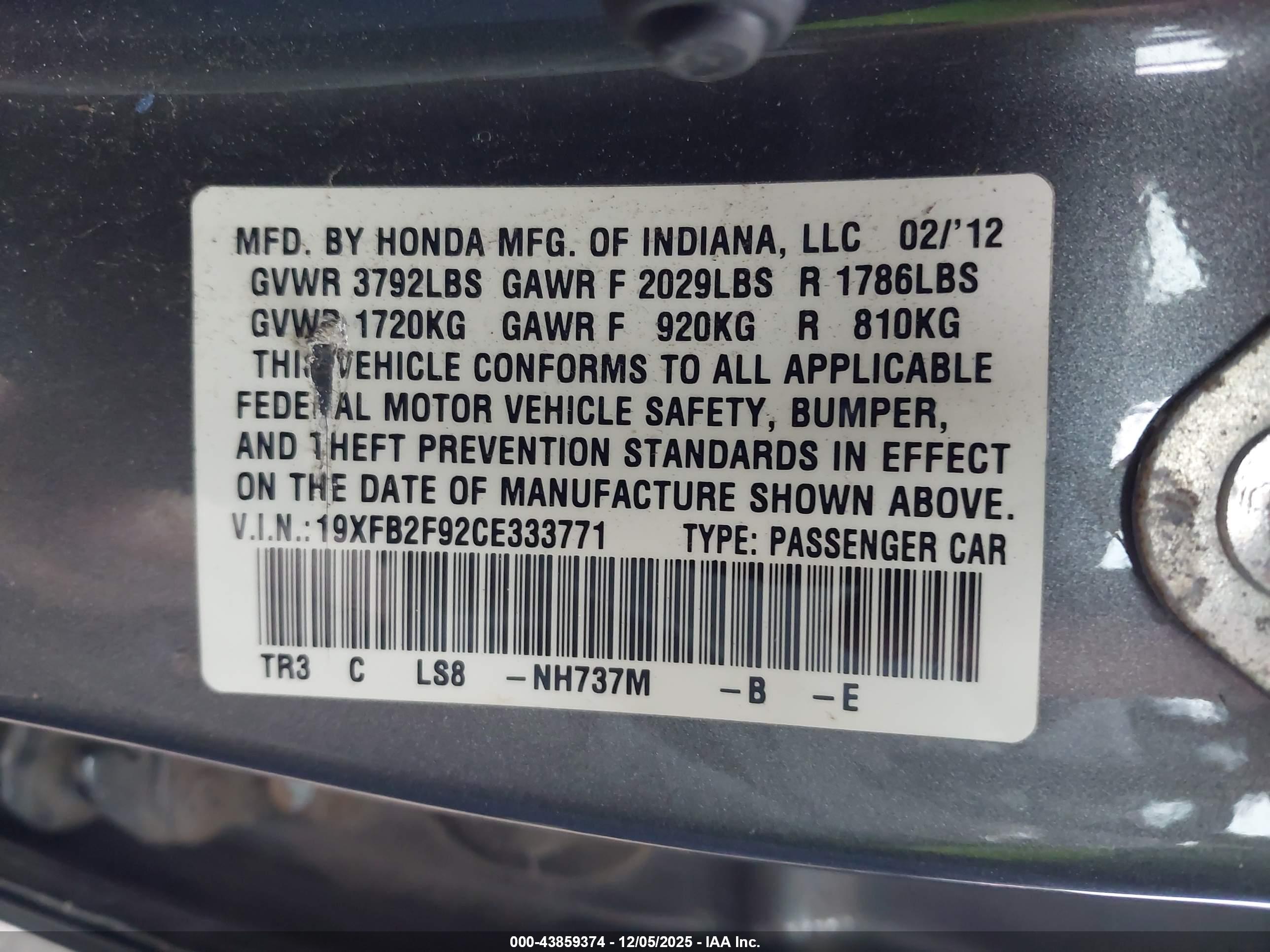 HONDA CIVIC image 9