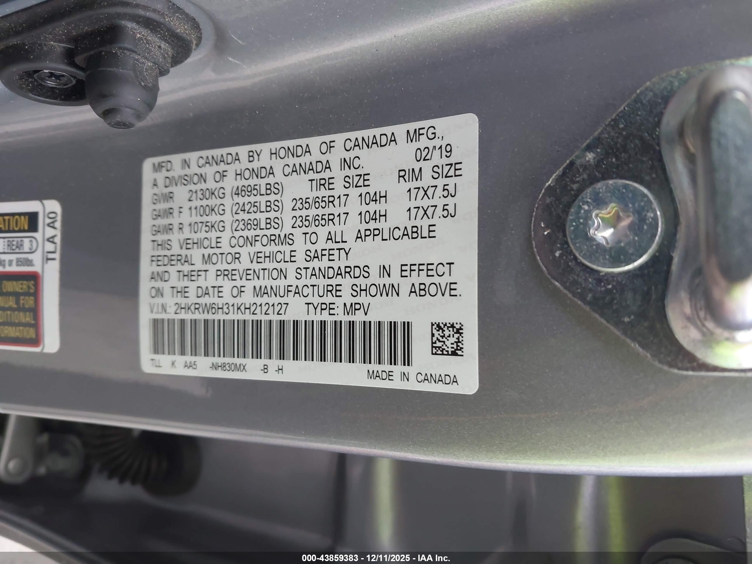 HONDA CR-V image 9
