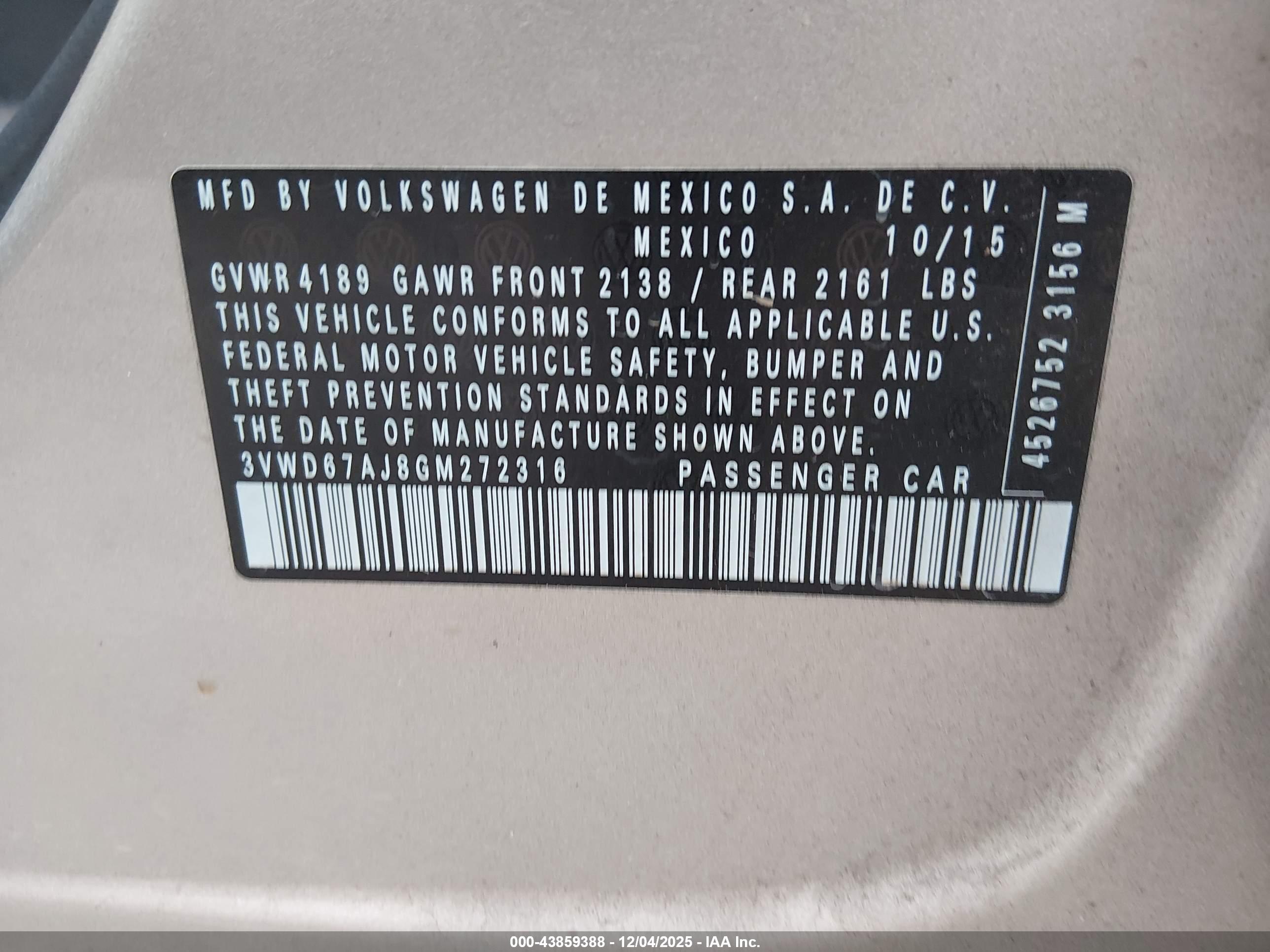 VOLKSWAGEN JETTA image 9