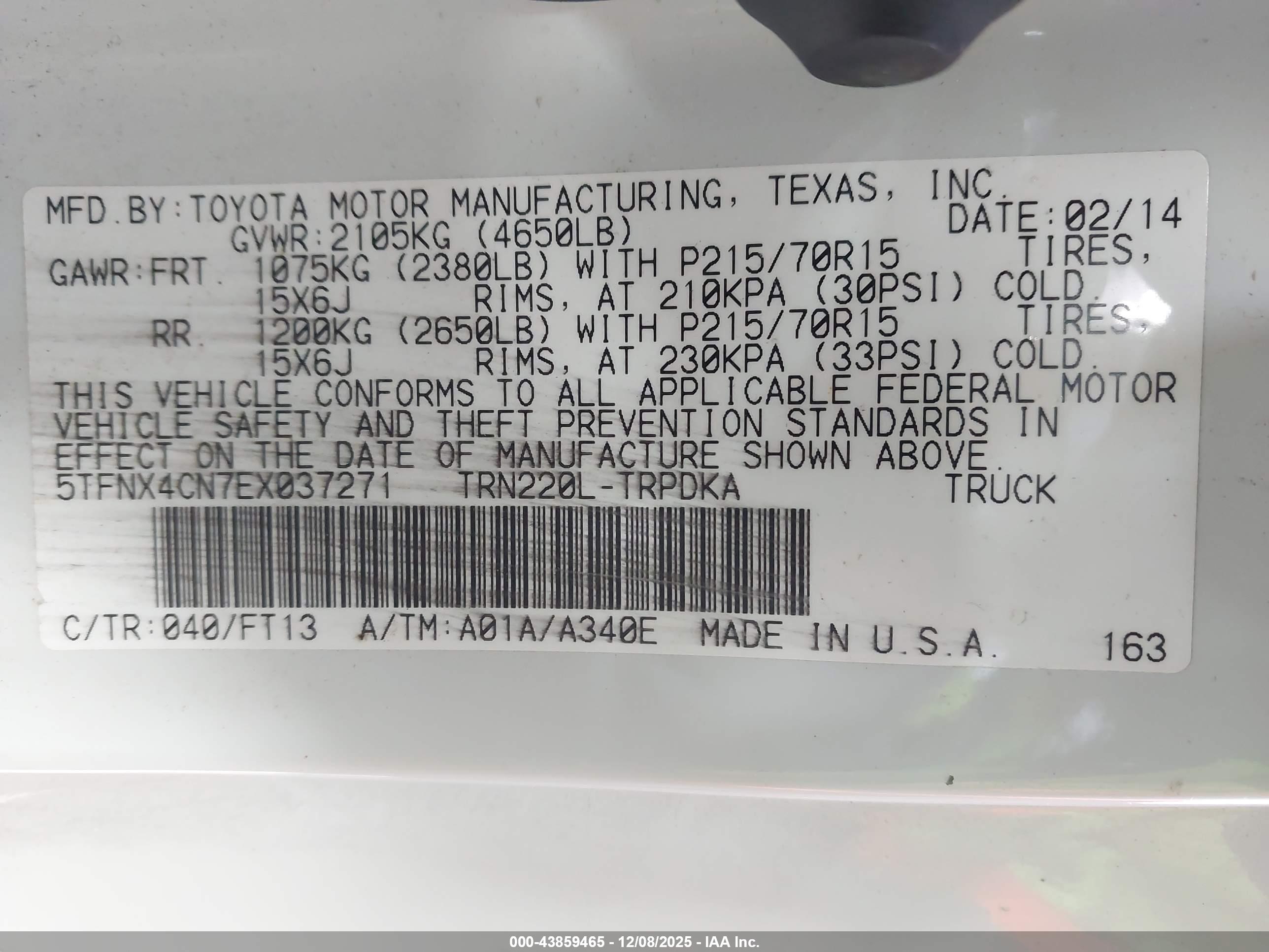 TOYOTA TACOMA image 9
