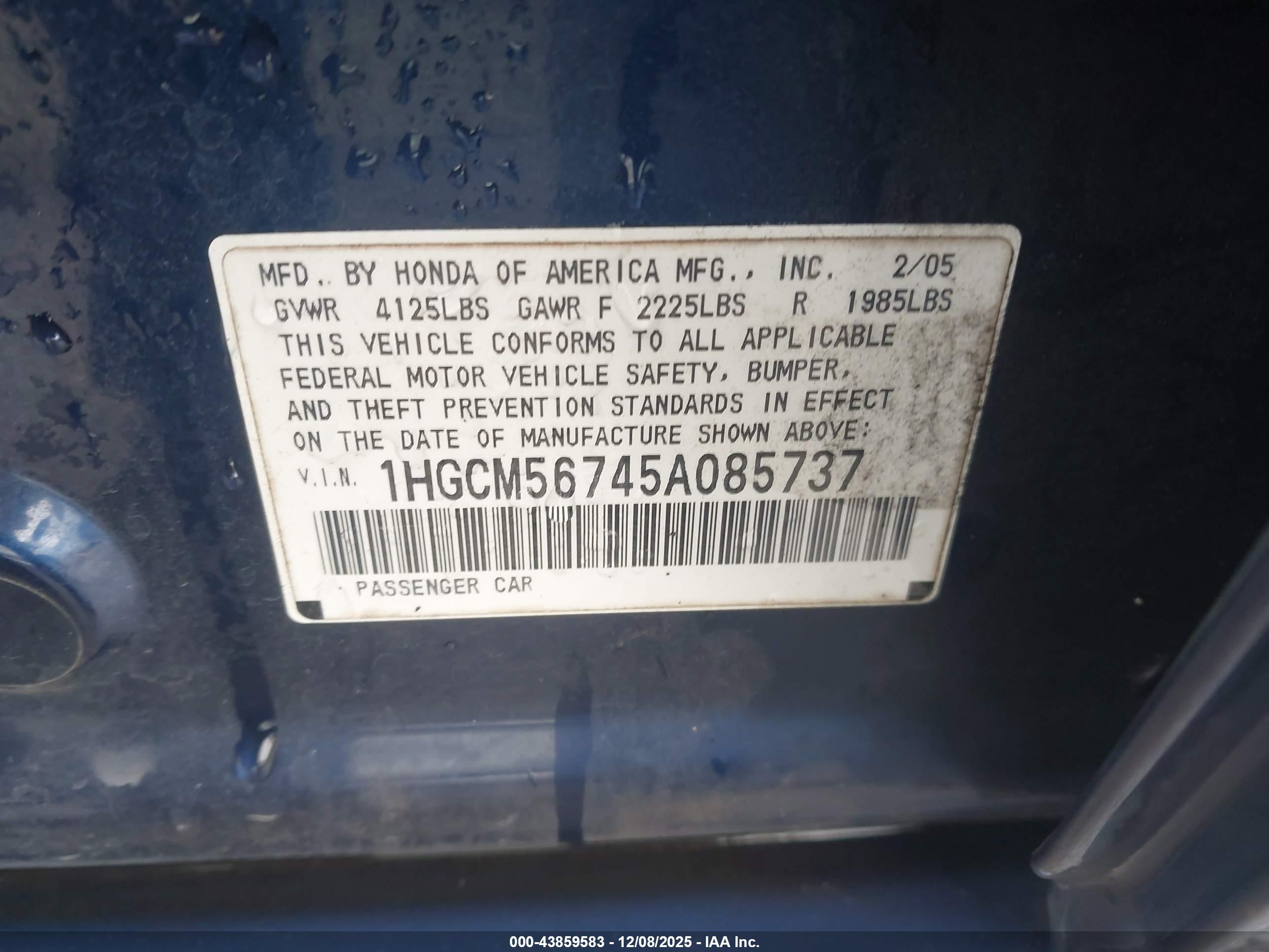 HONDA ACCORD image 9