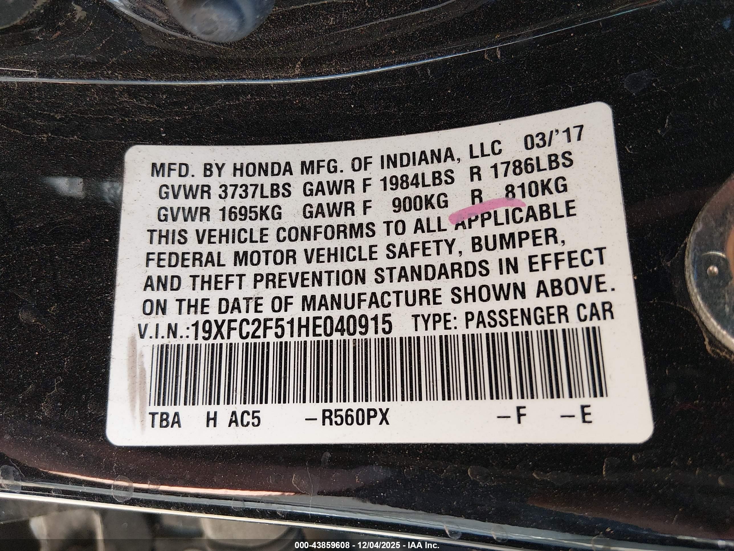 HONDA CIVIC image 9