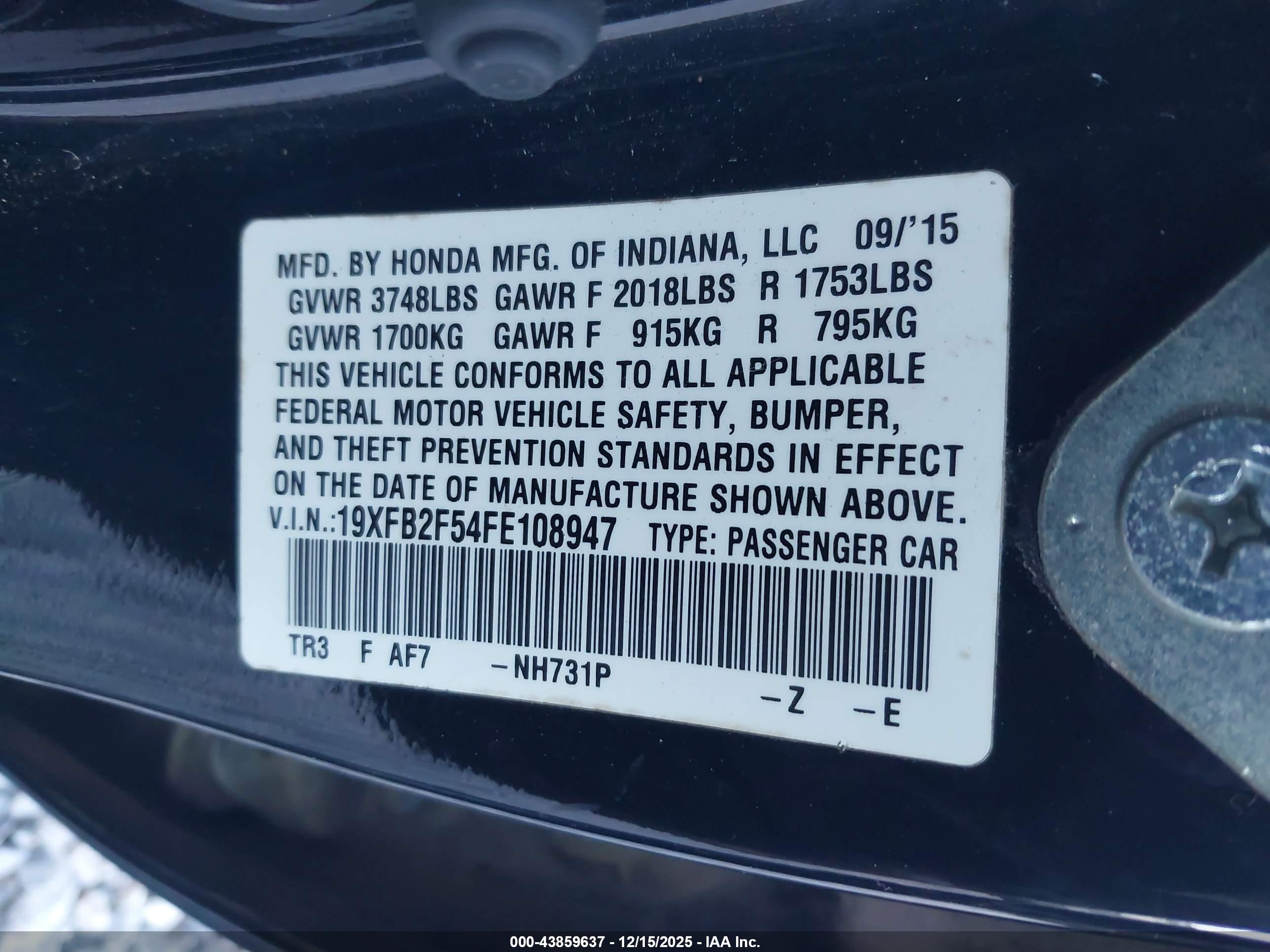 HONDA CIVIC image 9