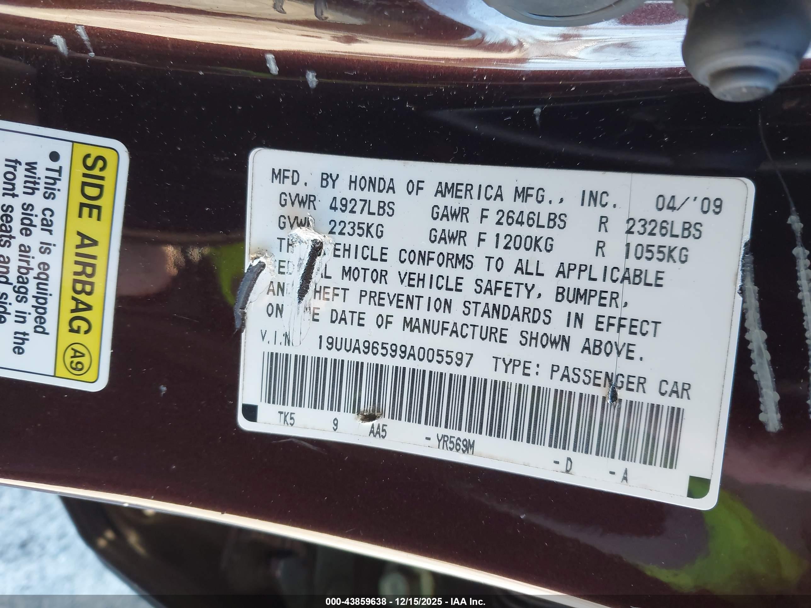 ACURA TL image 9