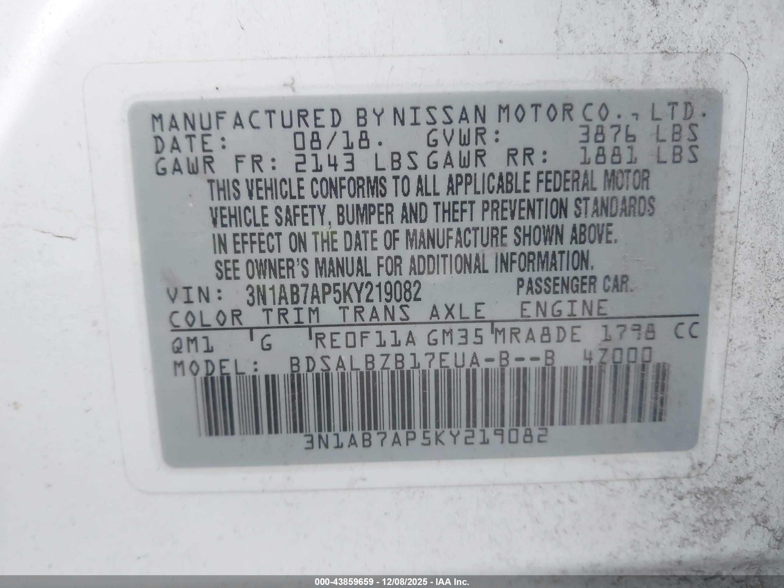 NISSAN SENTRA image 9