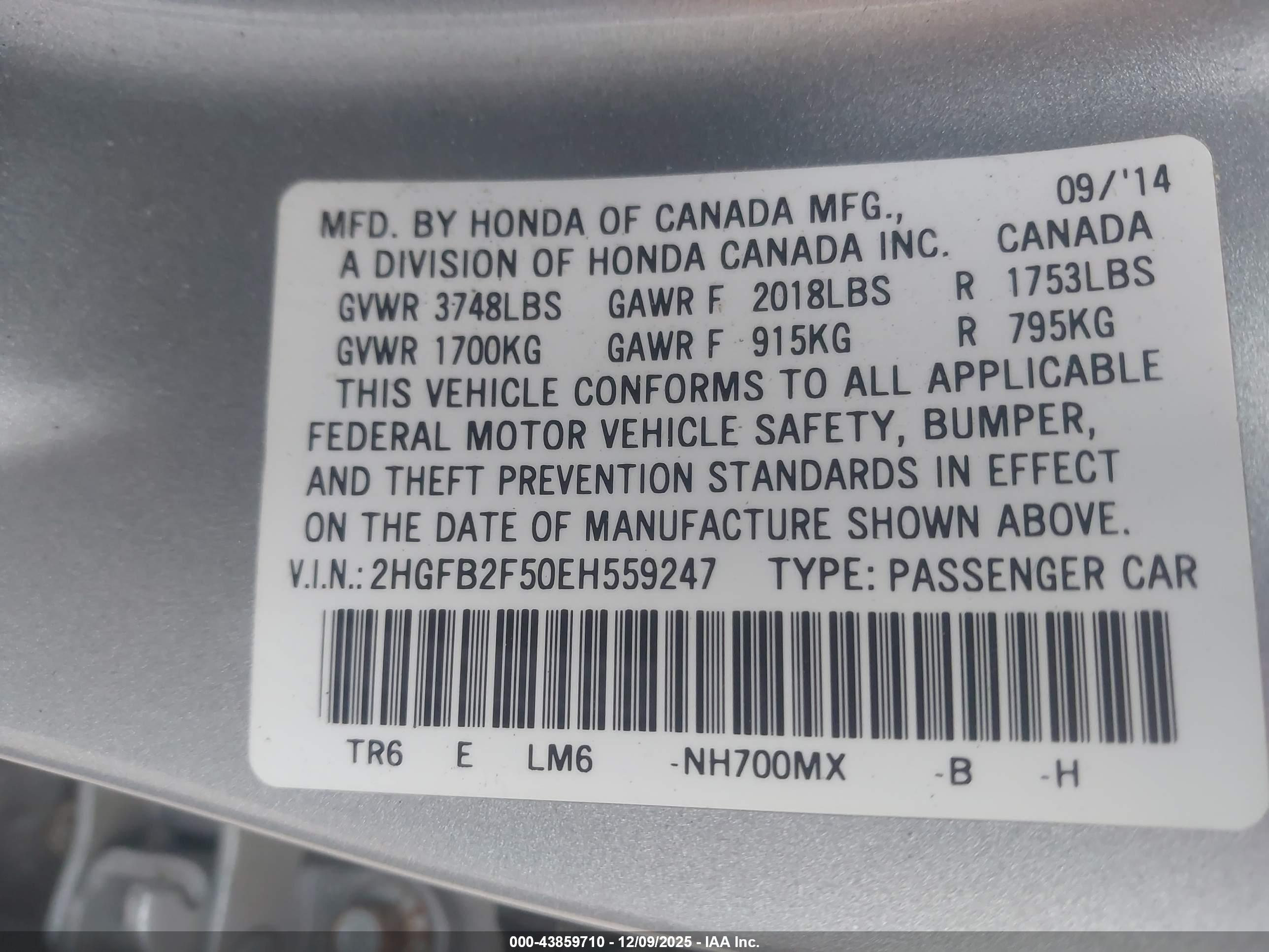 HONDA CIVIC image 9