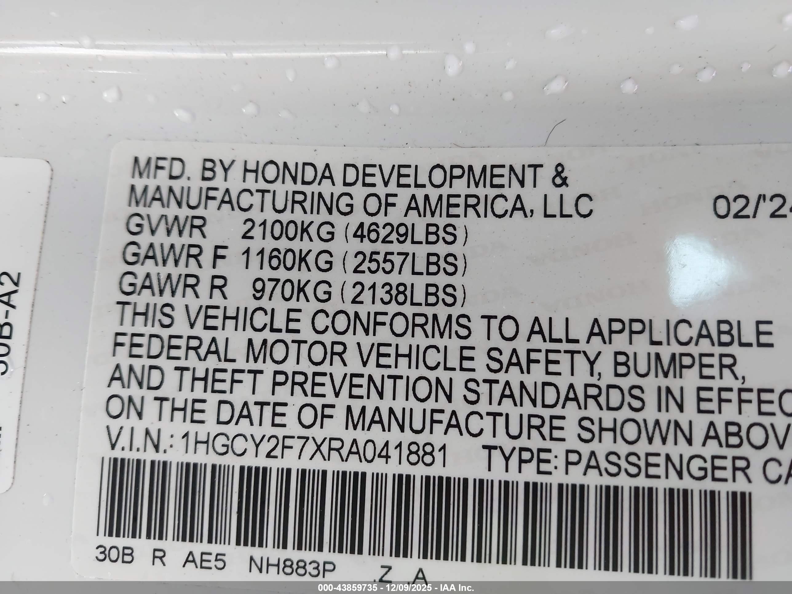 HONDA ACCORD image 9