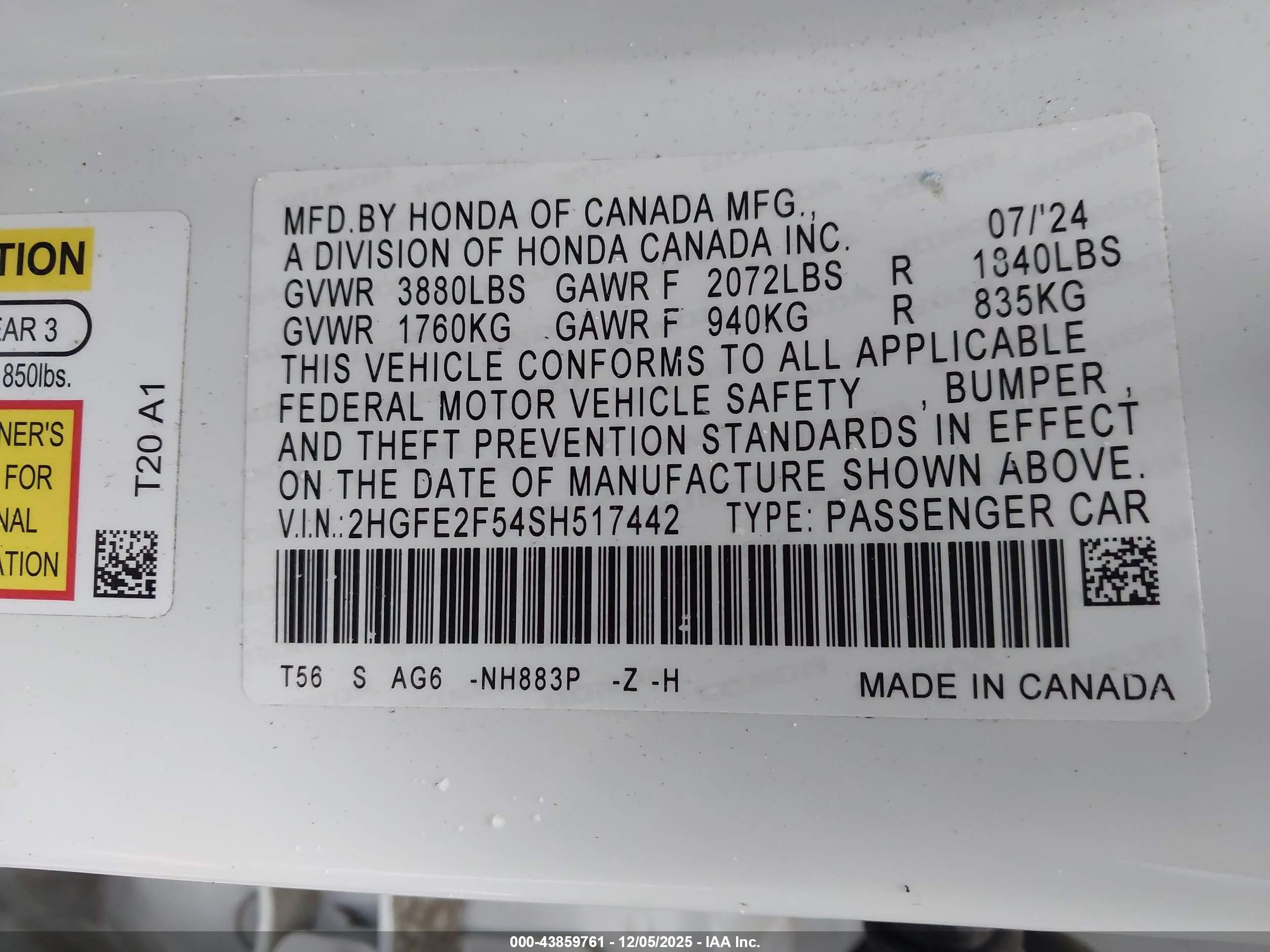 HONDA CIVIC image 9