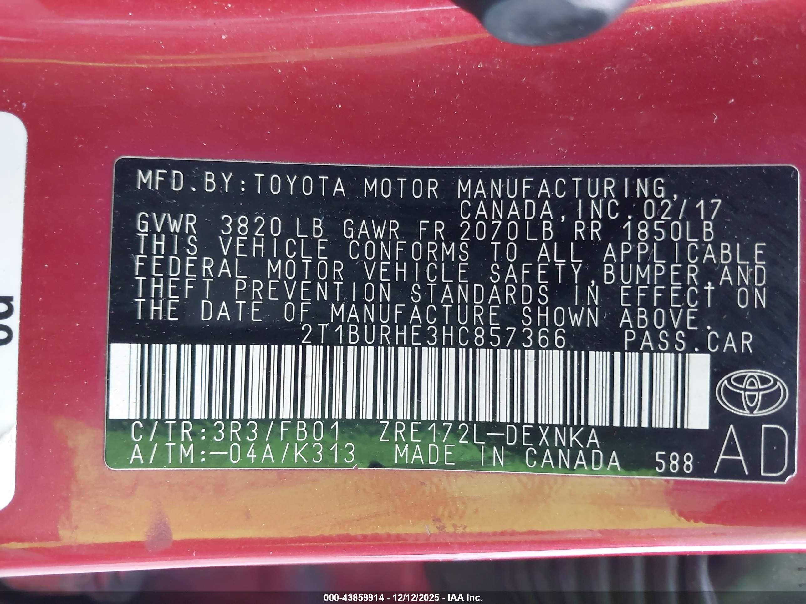 TOYOTA COROLLA image 9