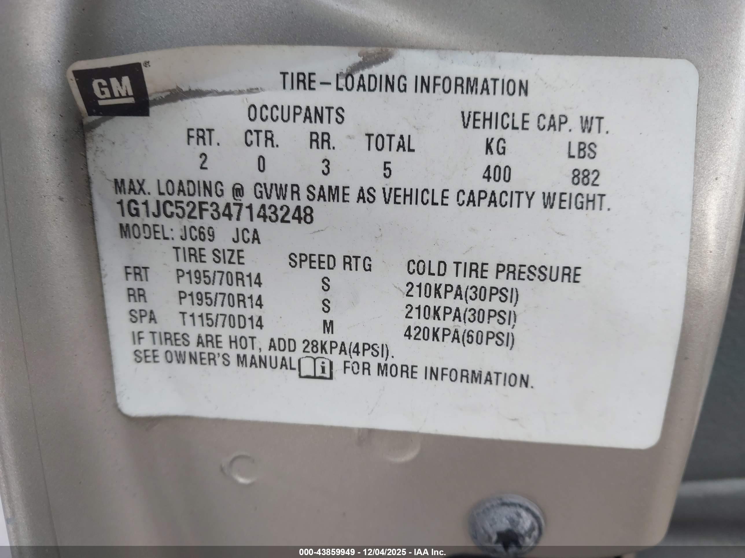 CHEVROLET CAVALIER image 9