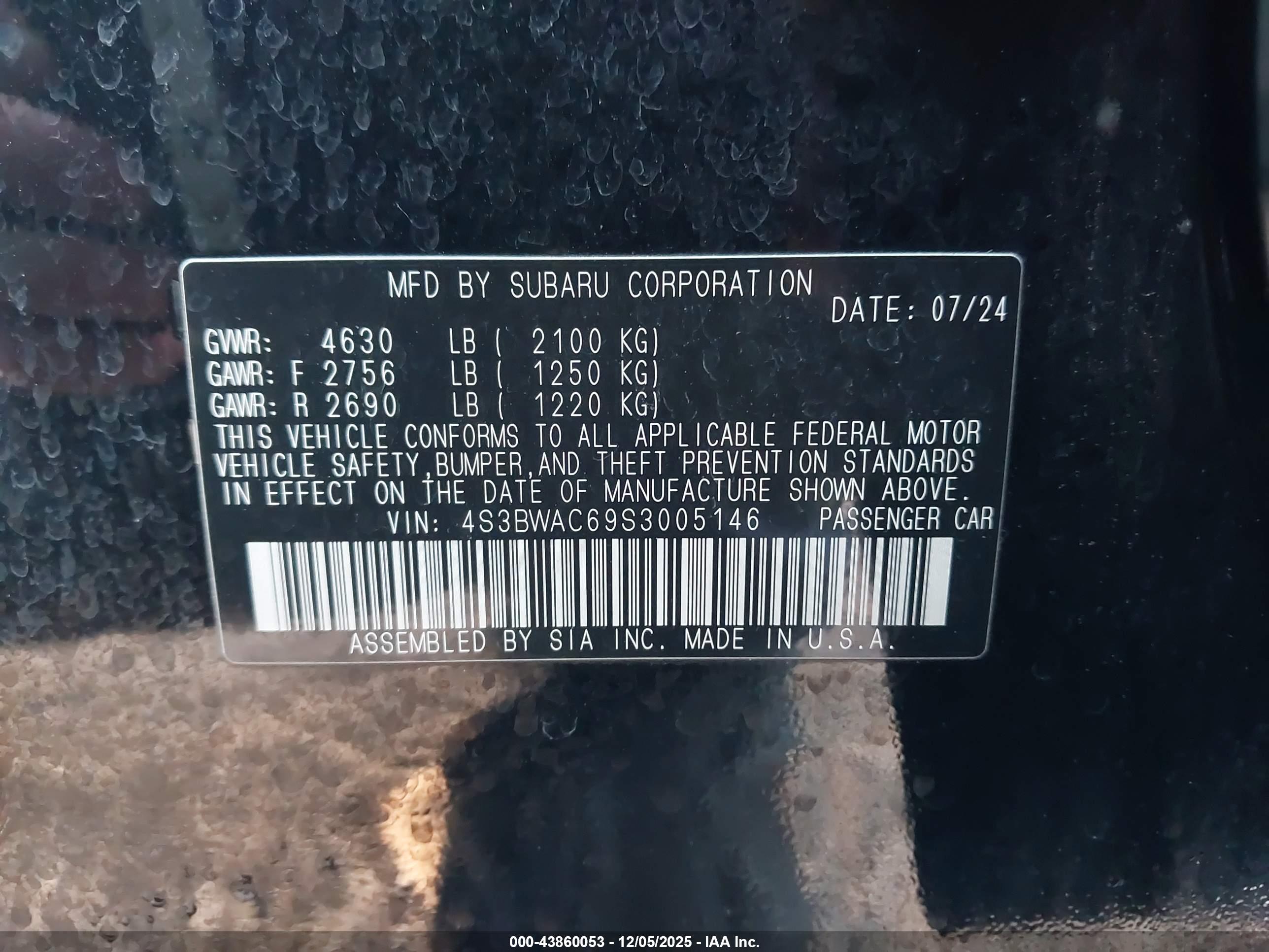 SUBARU LEGACY image 9