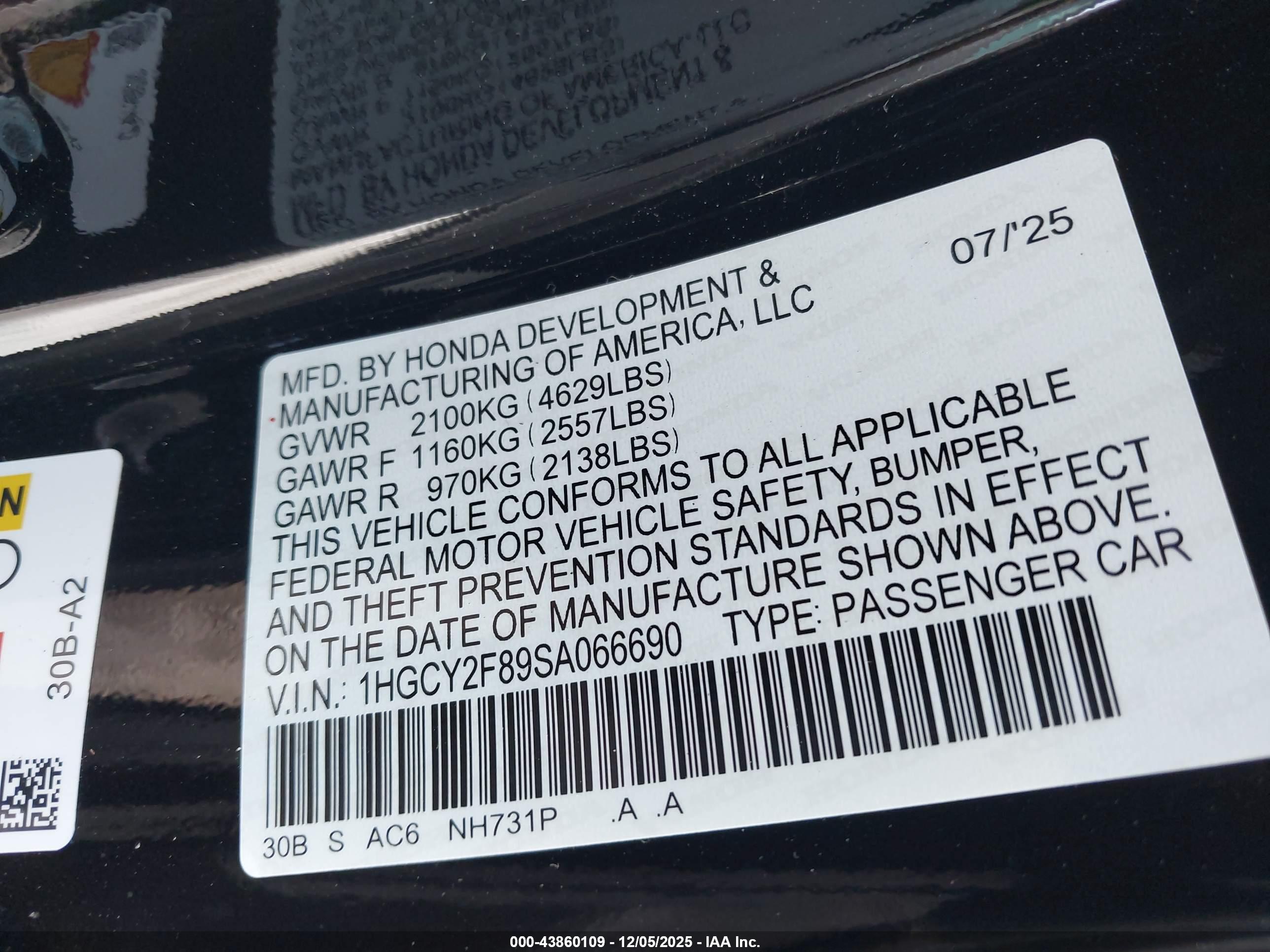 HONDA ACCORD image 9