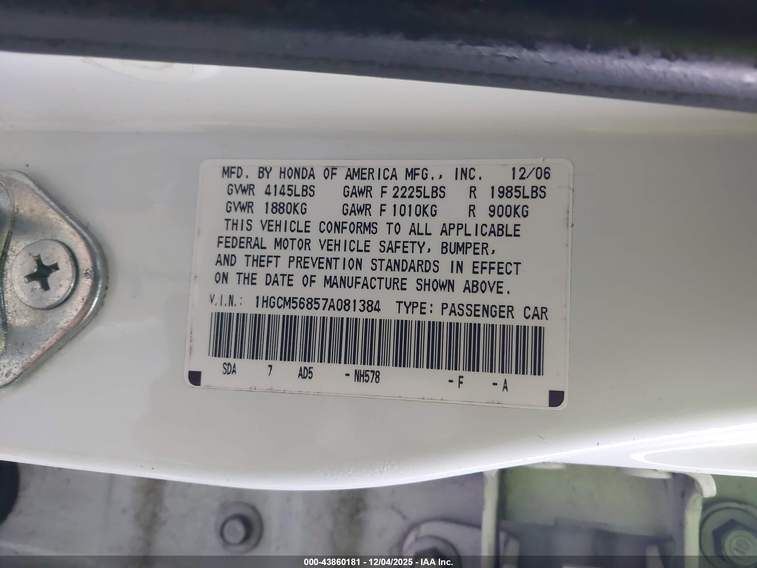 HONDA ACCORD image 9