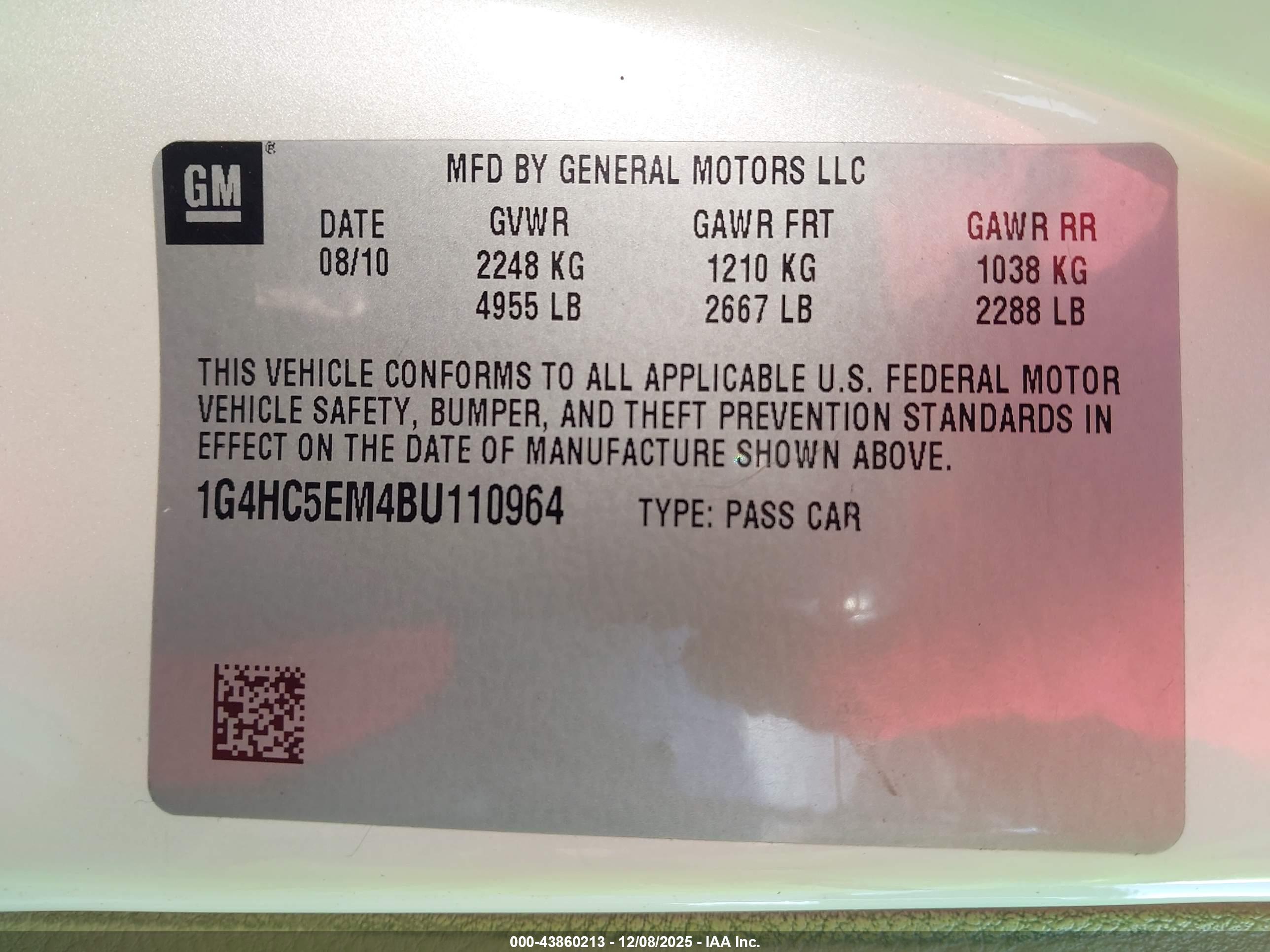 BUICK LUCERNE image 9