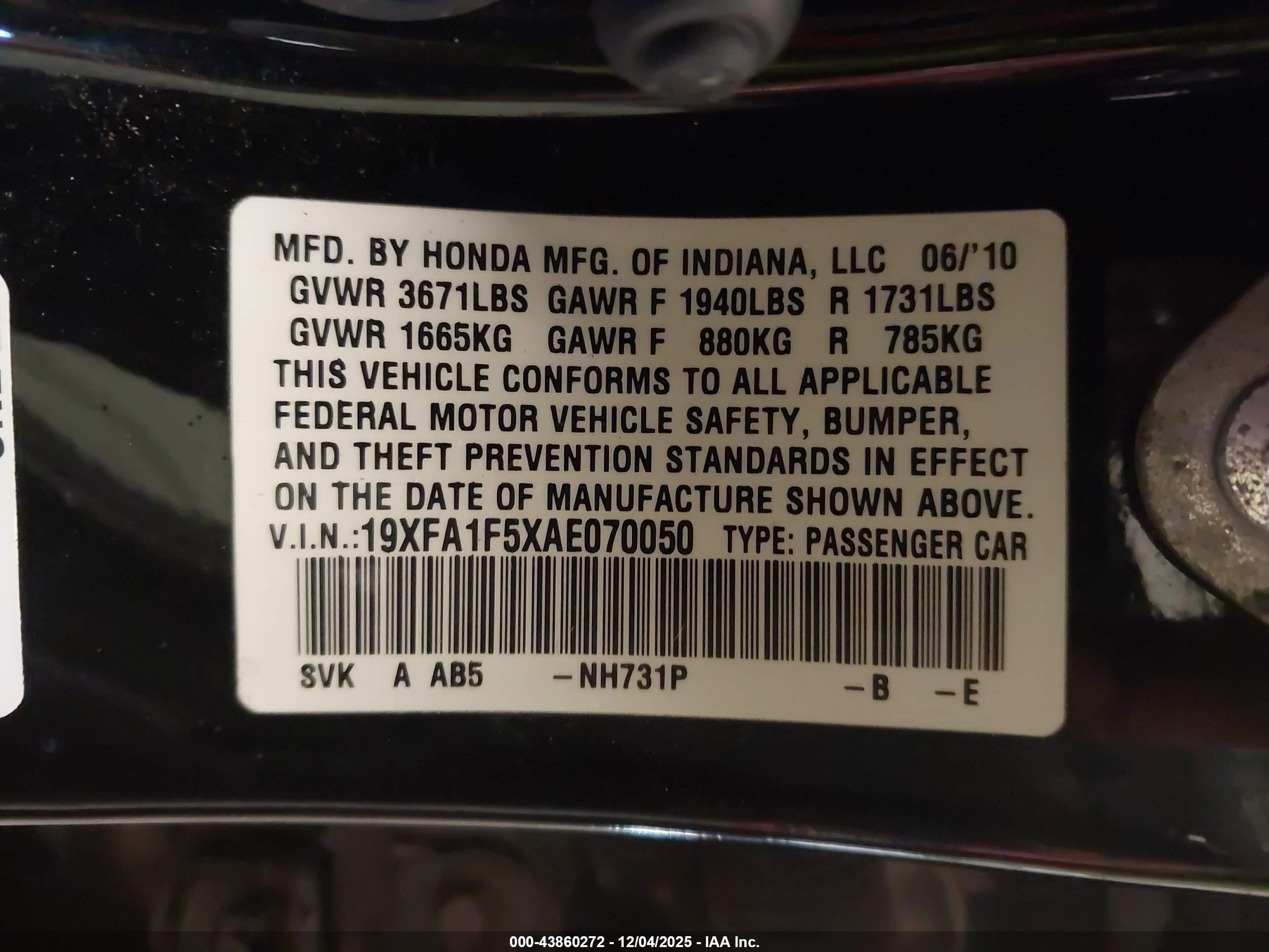 HONDA CIVIC image 9