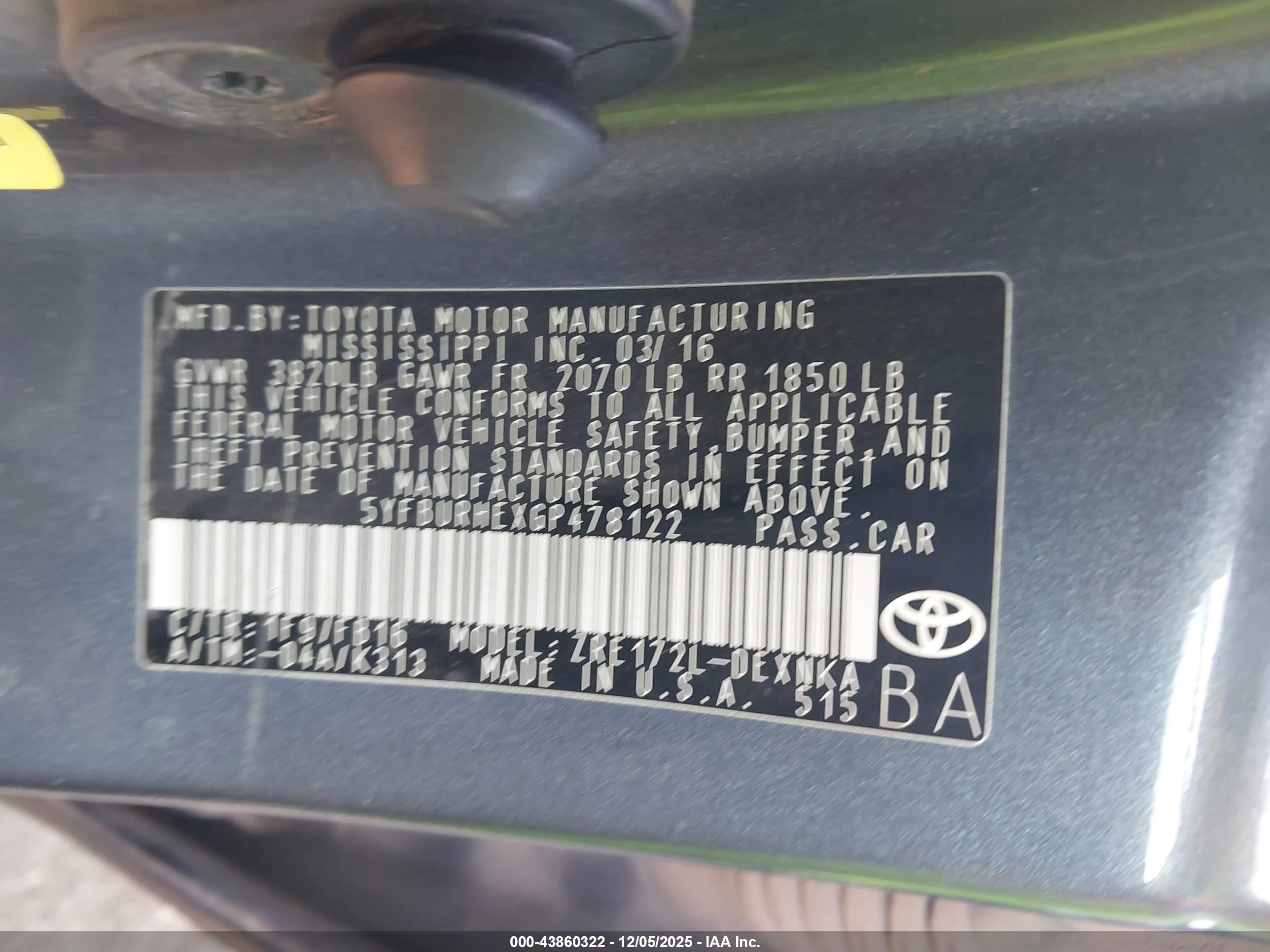 TOYOTA COROLLA image 9