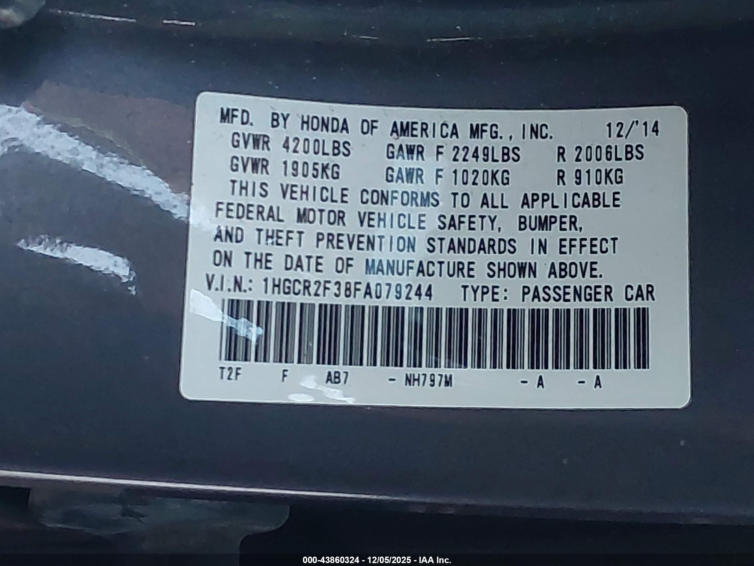 HONDA ACCORD image 9