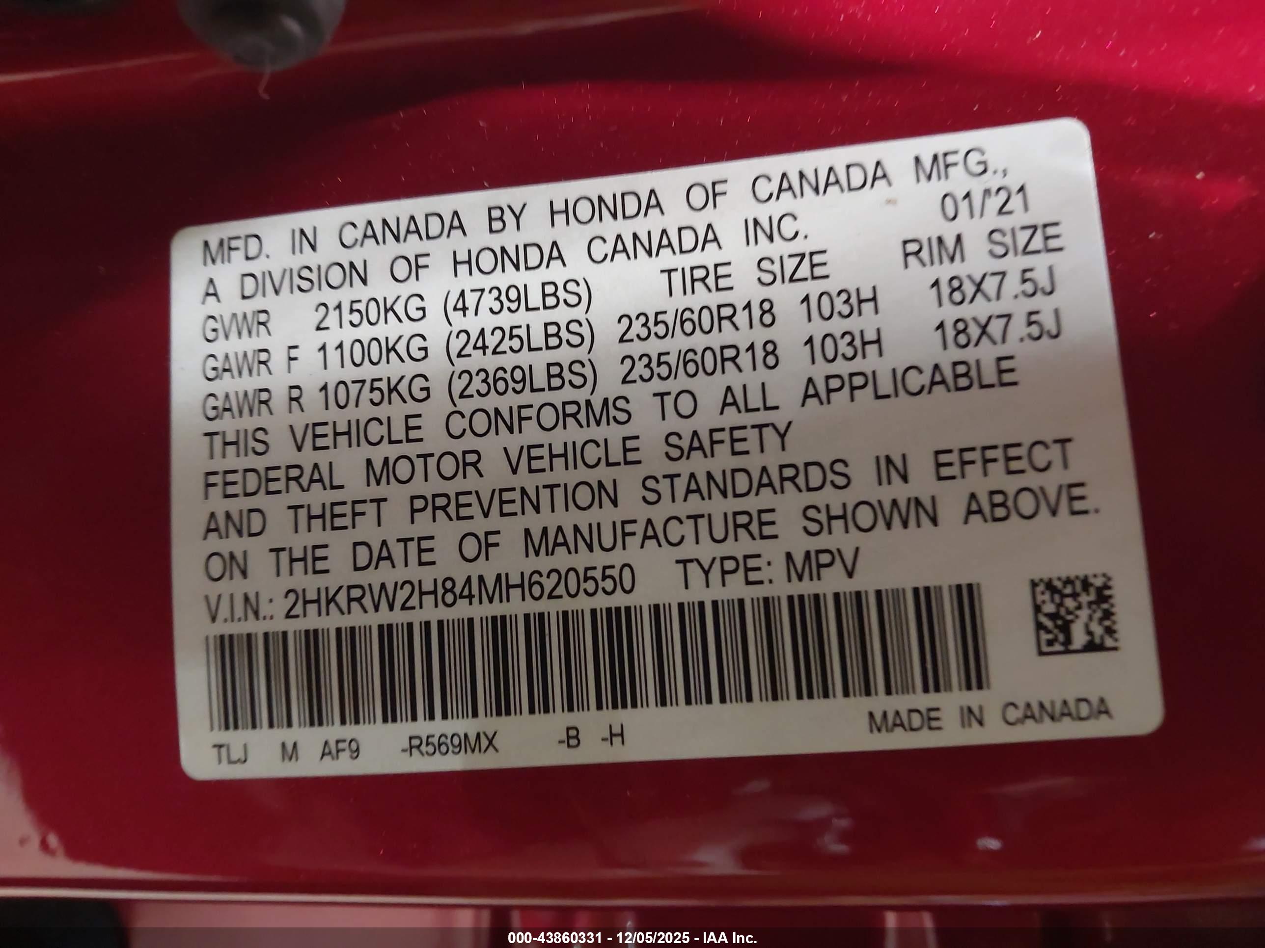 HONDA CR-V image 9