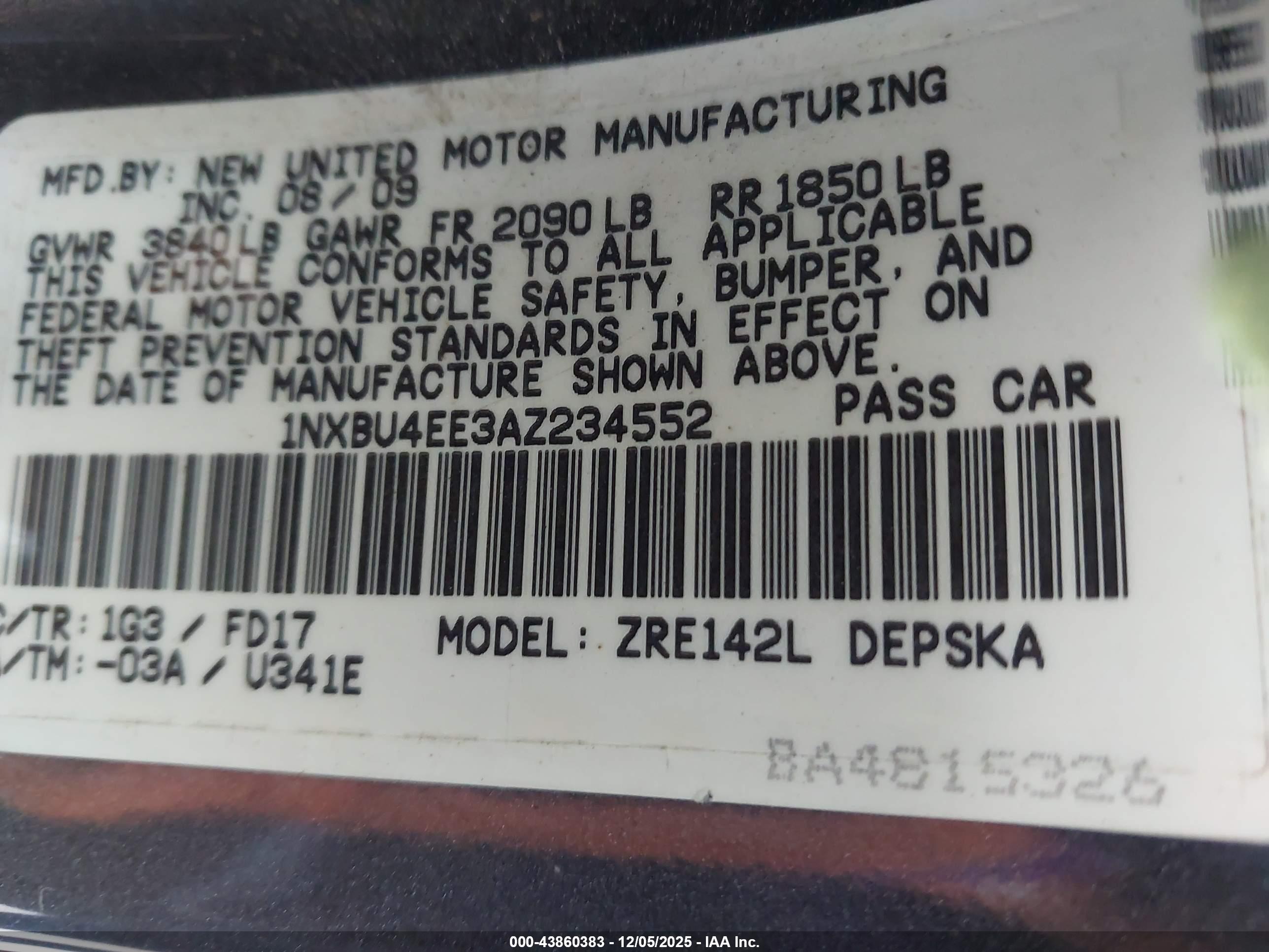 TOYOTA COROLLA image 9