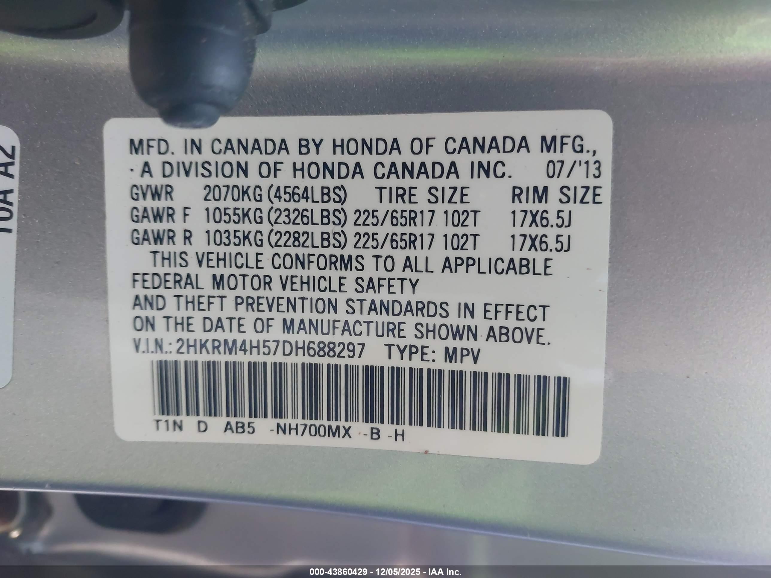 HONDA CR-V image 9