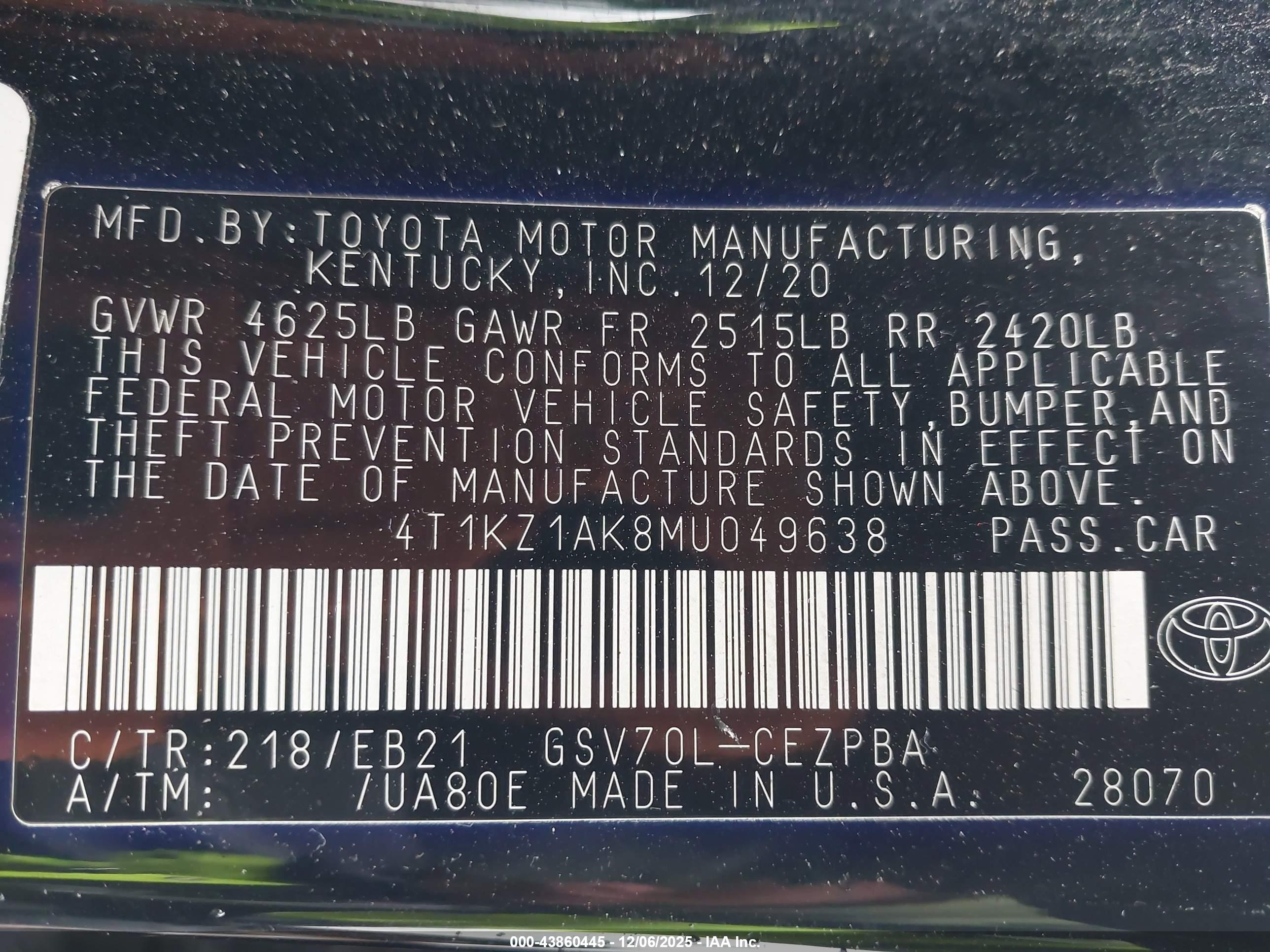 TOYOTA CAMRY image 9