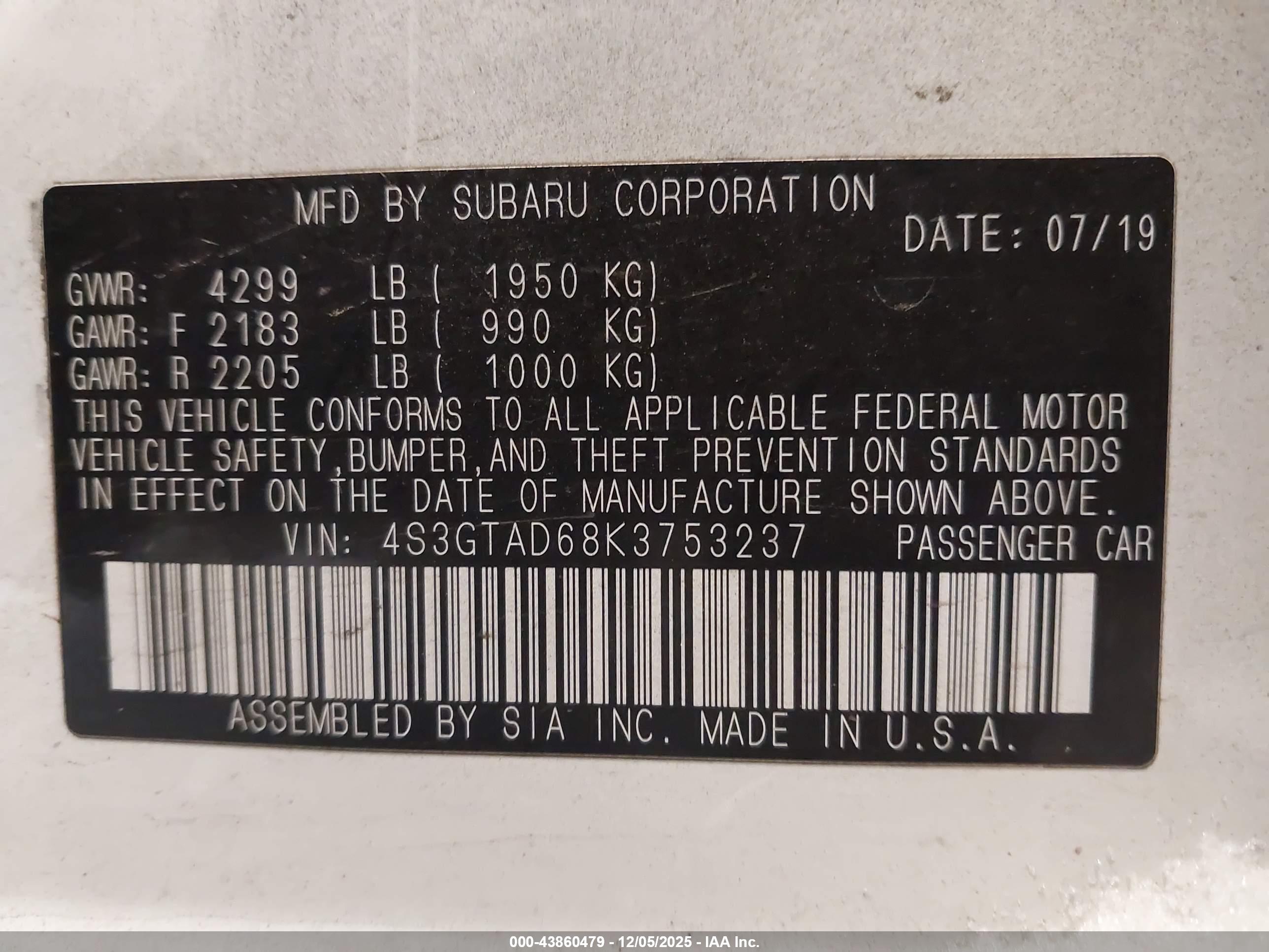 SUBARU IMPREZA image 9