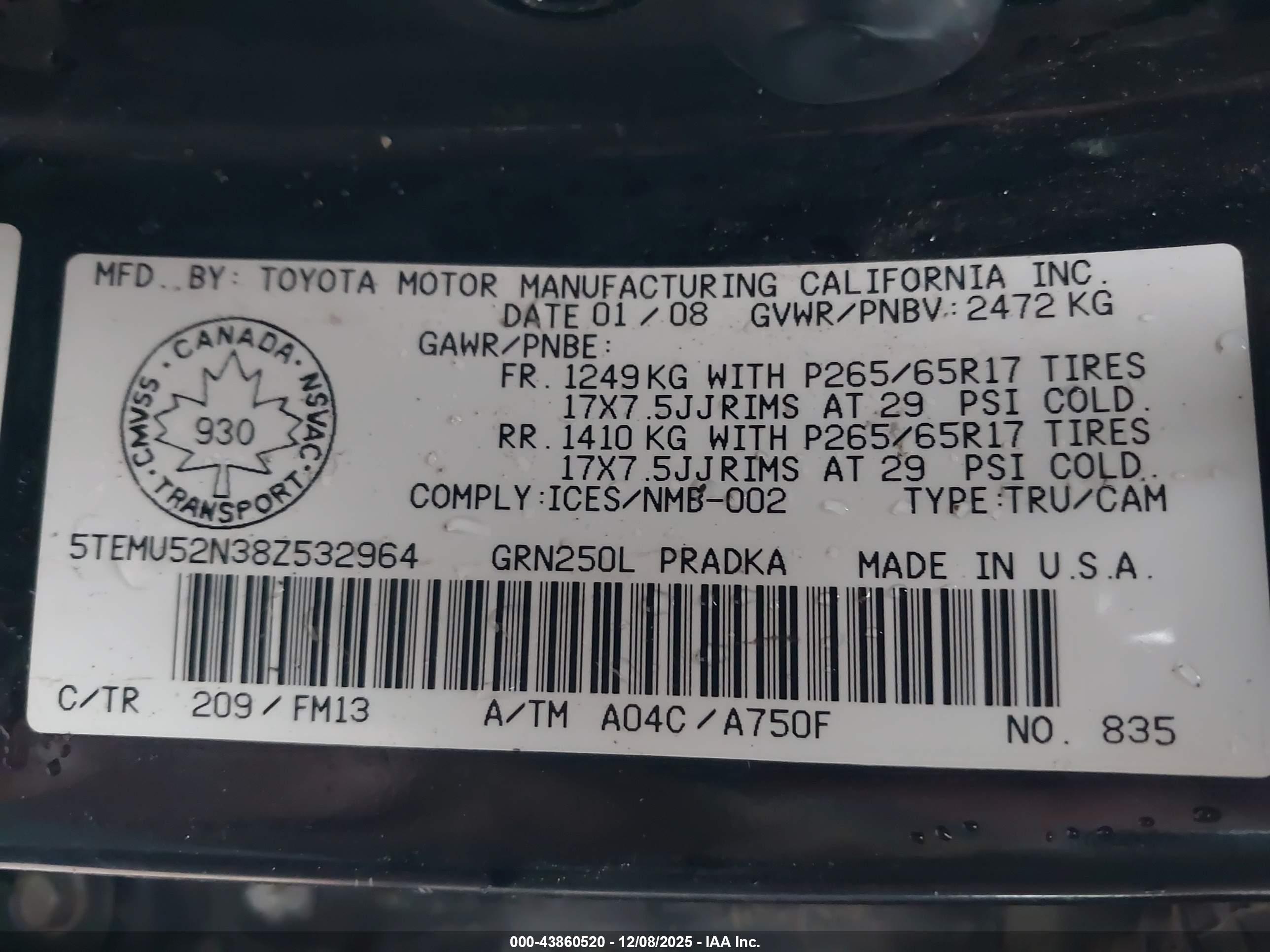 TOYOTA TACOMA image 9
