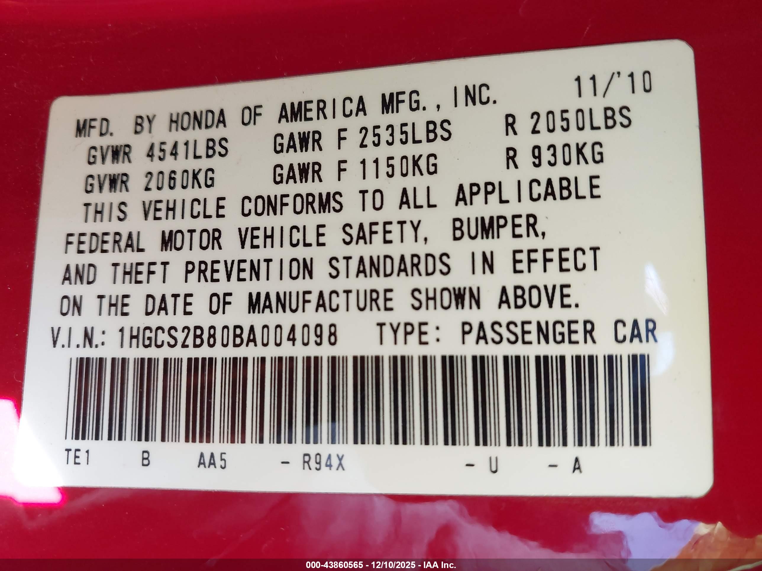 HONDA ACCORD image 9