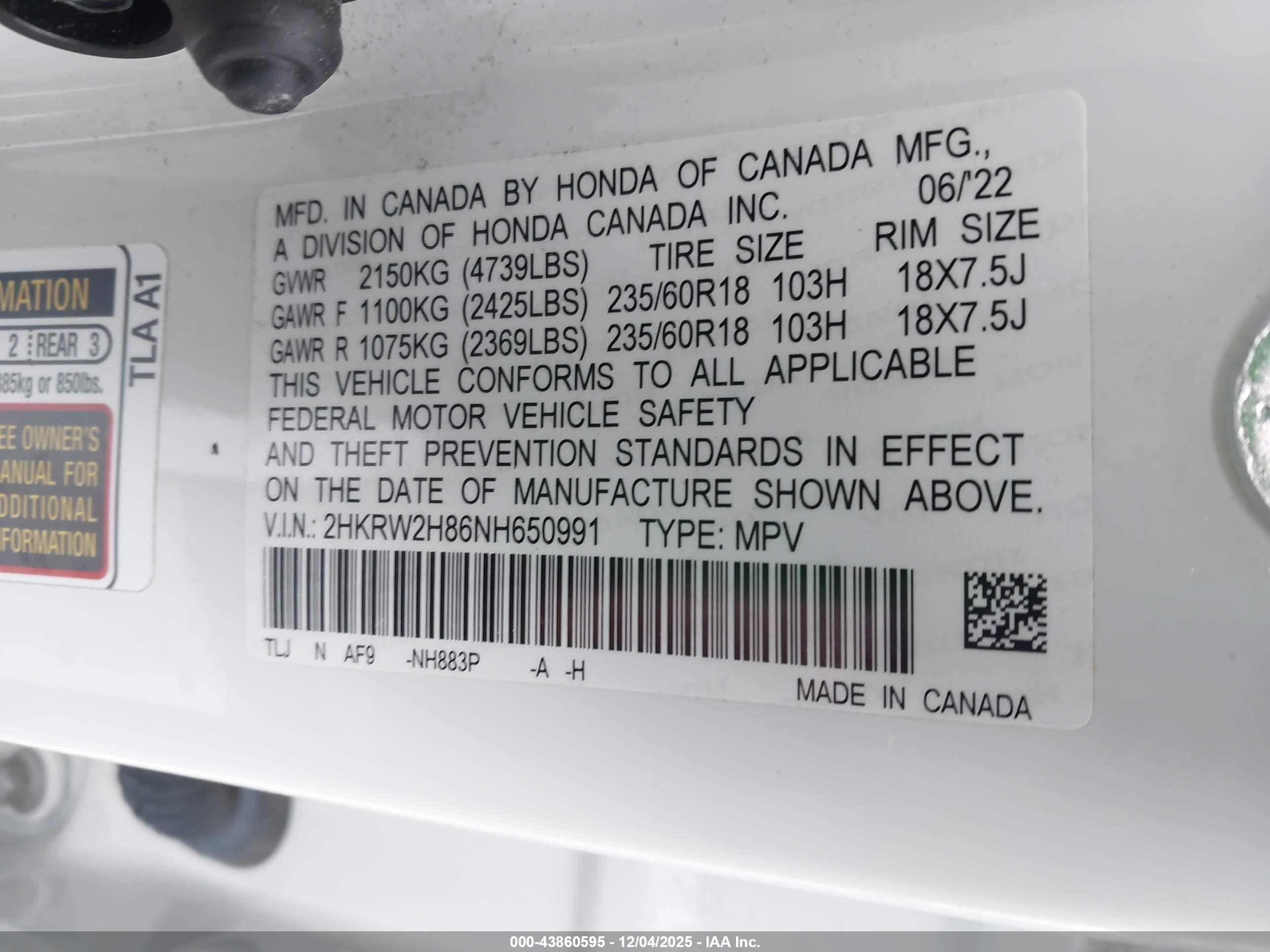HONDA CR-V image 9