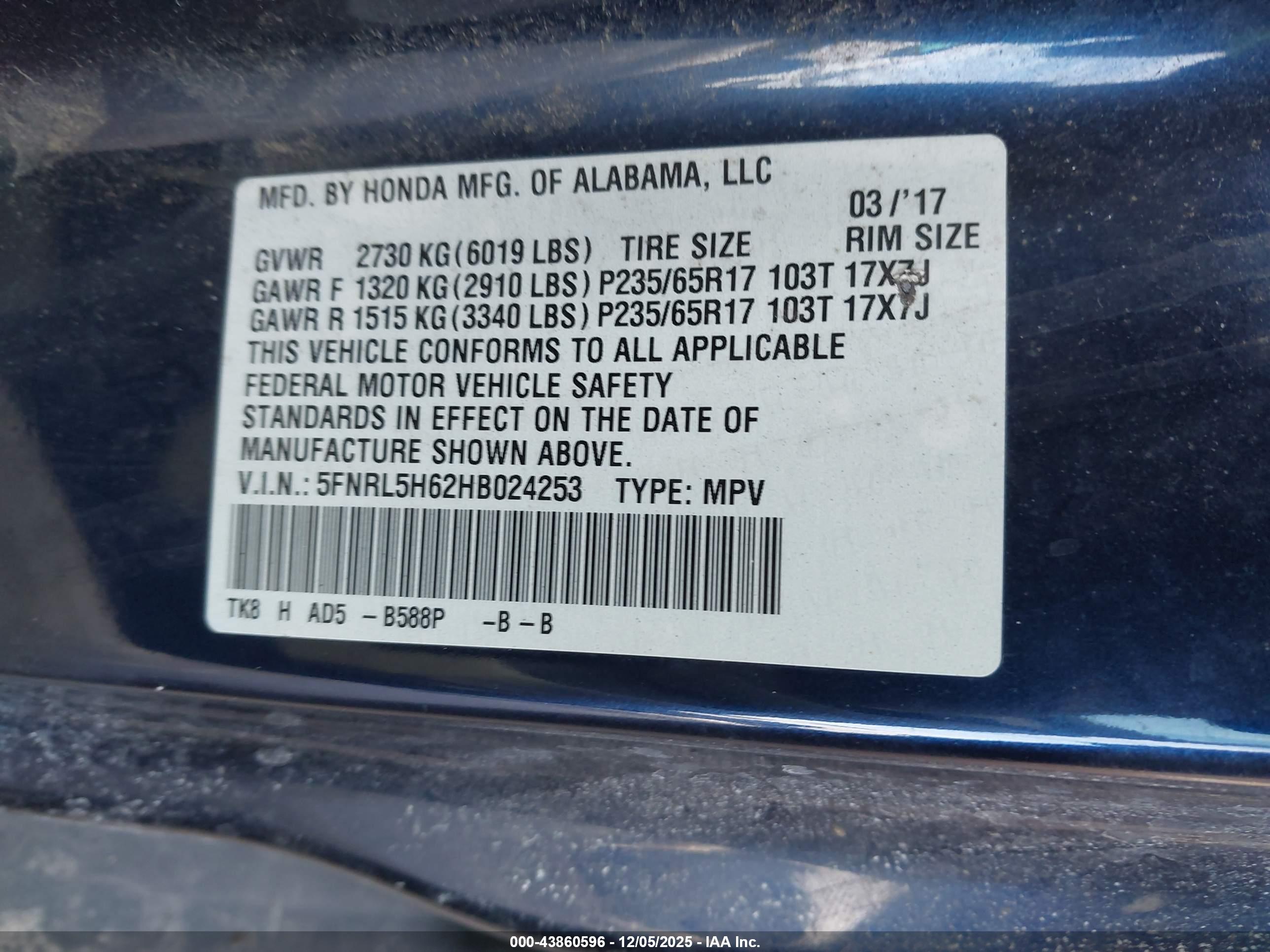 HONDA ODYSSEY image 9