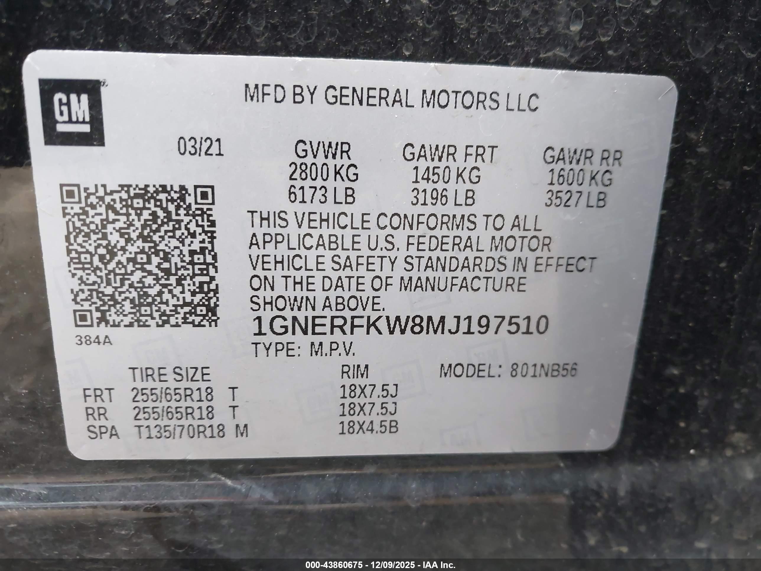CHEVROLET TRAVERSE image 9