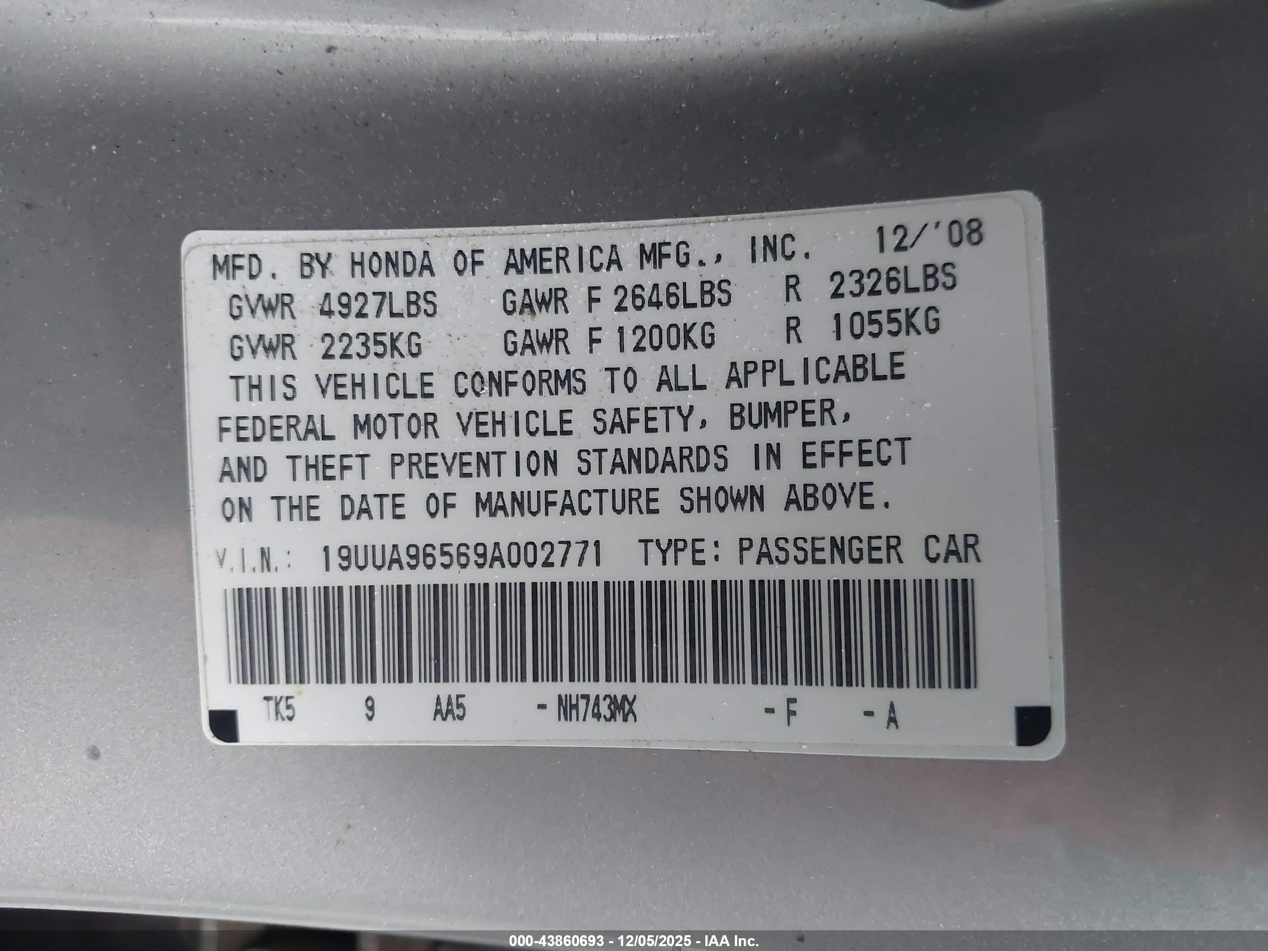 ACURA TL image 9