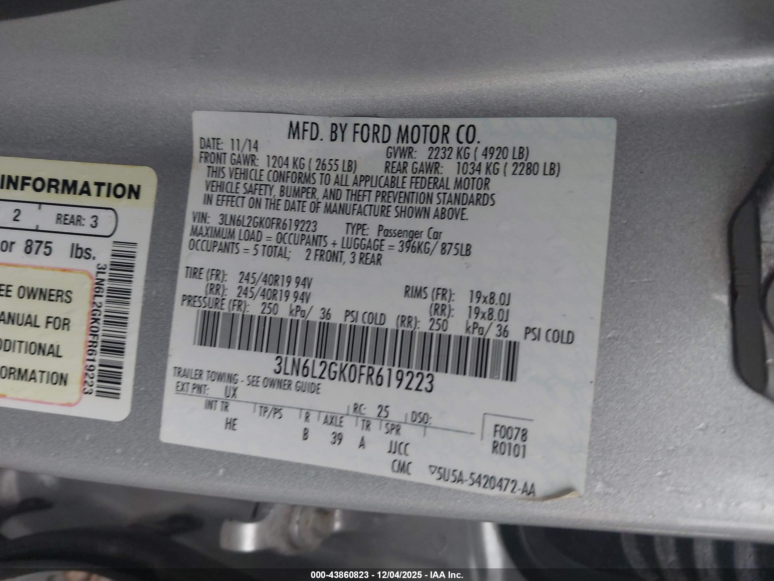 LINCOLN MKZ image 9