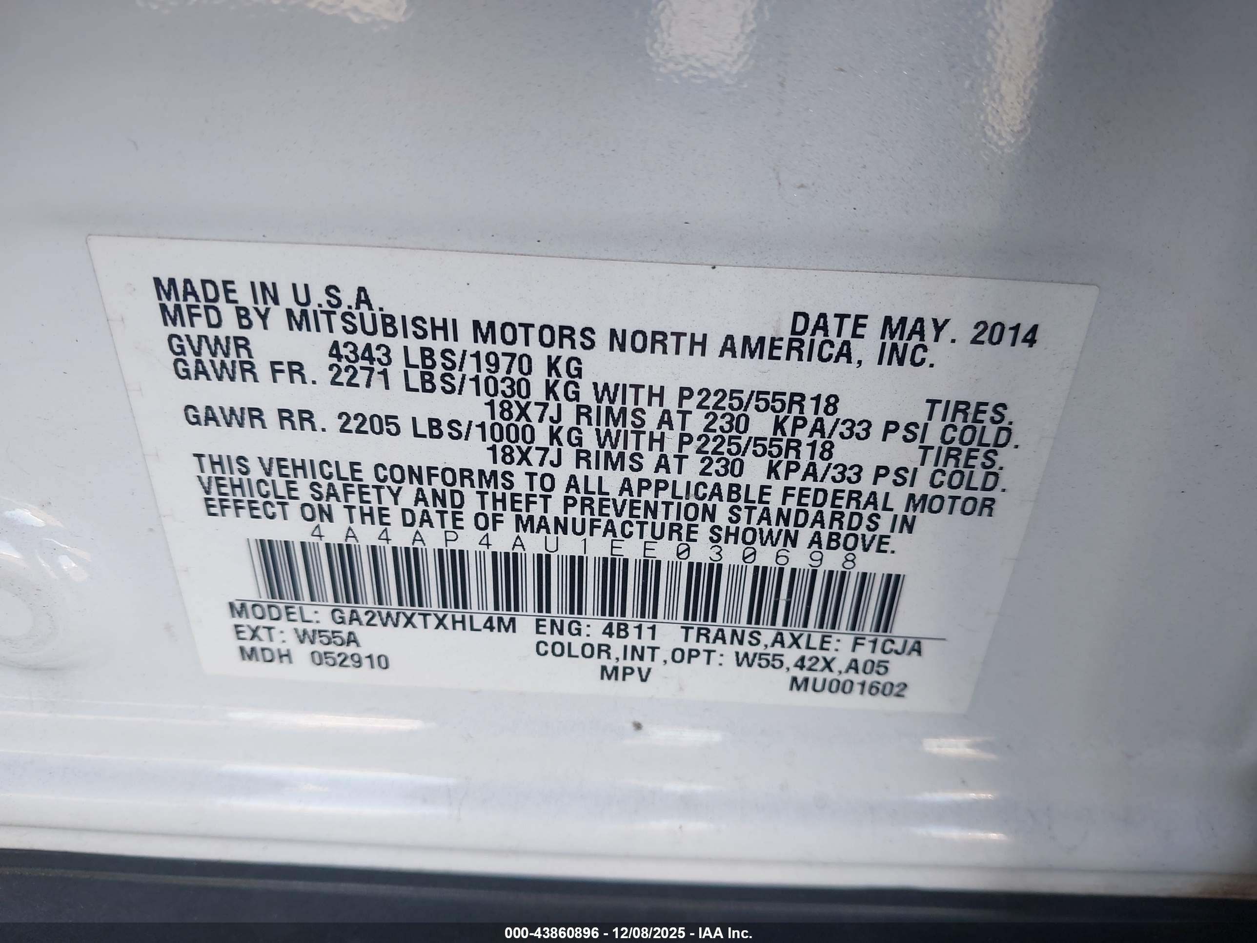 MITSUBISHI OUTLANDER image 9