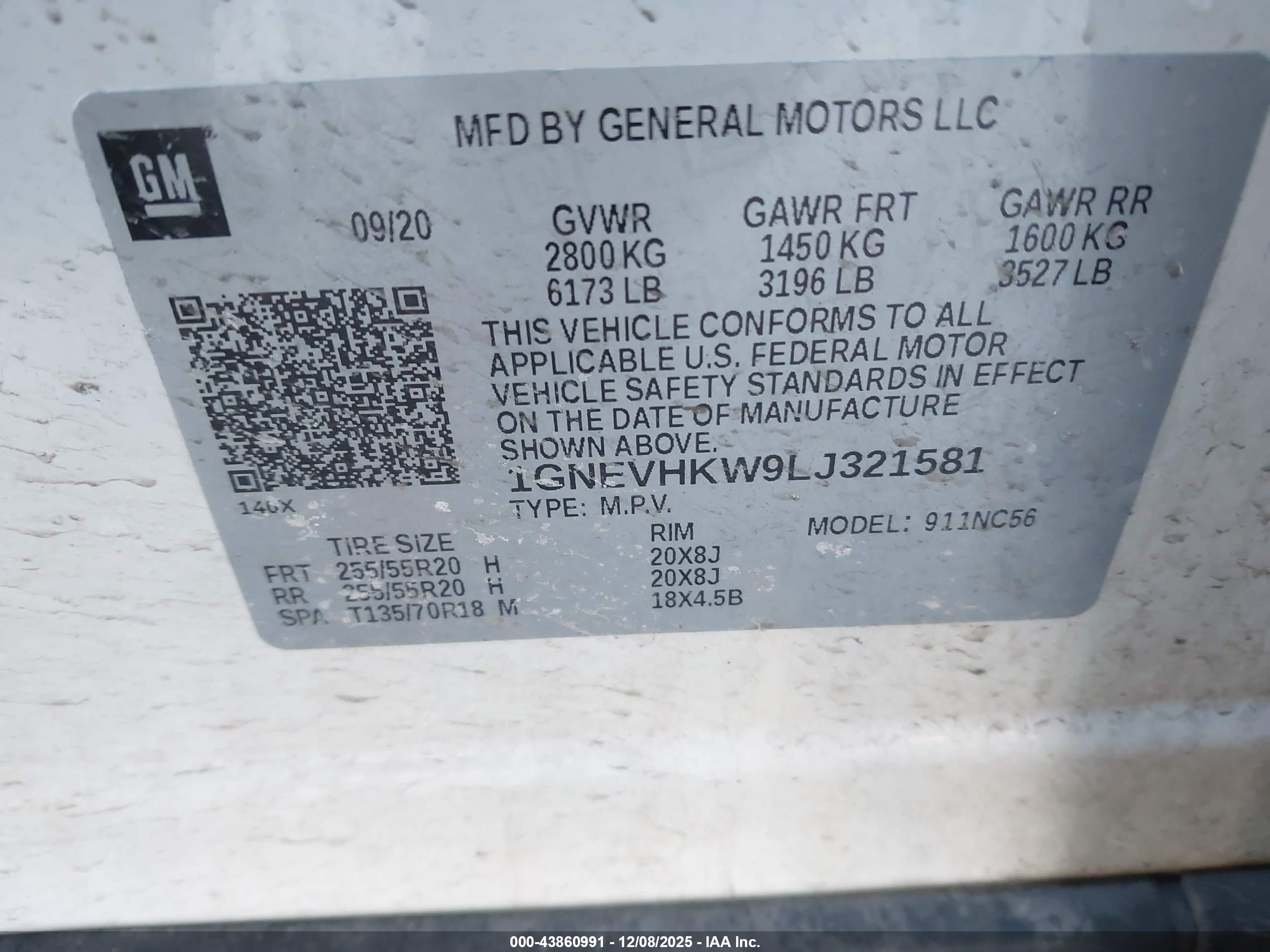 CHEVROLET TRAVERSE image 9