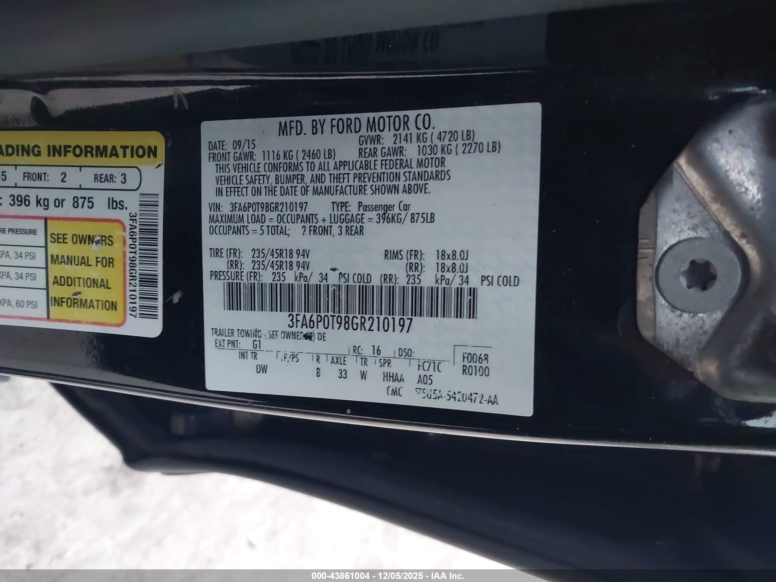 FORD FUSION image 9