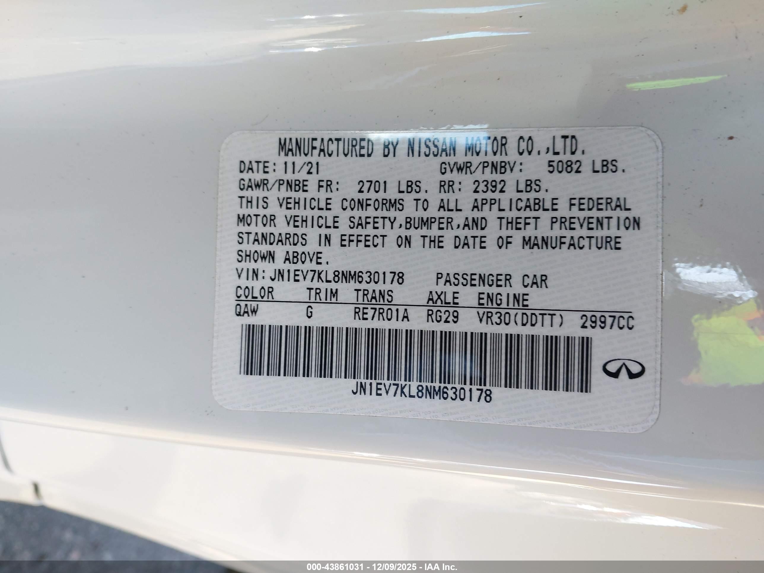 INFINITI Q60 image 9