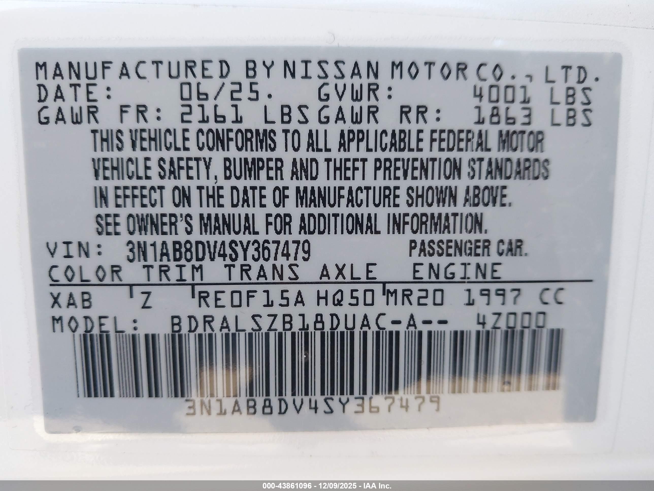 NISSAN SENTRA image 9