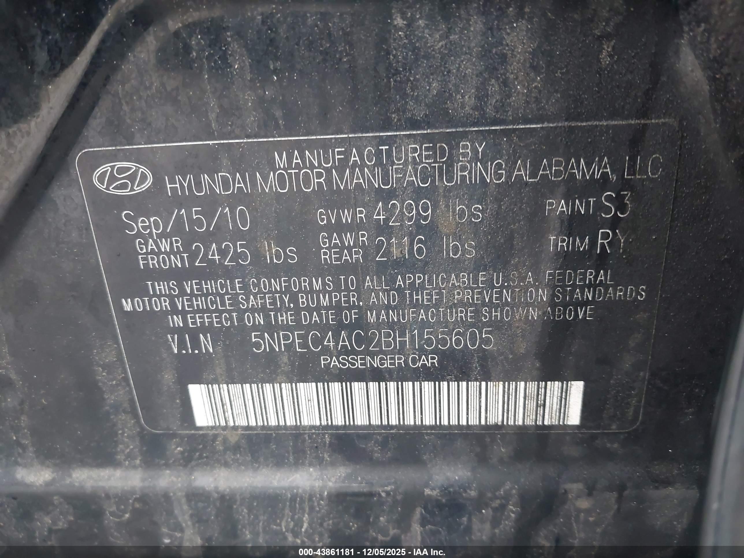 HYUNDAI SONATA image 9