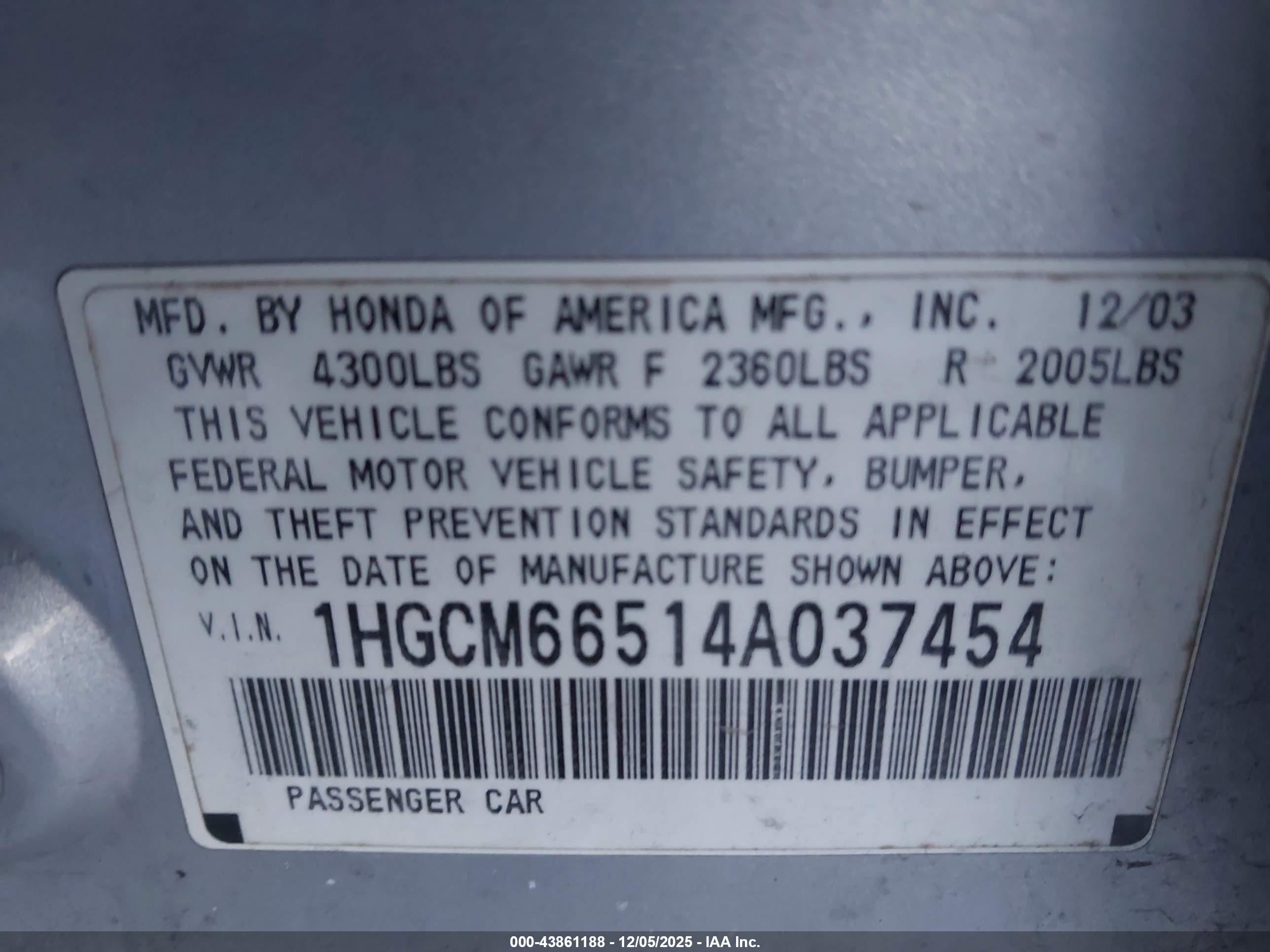 HONDA ACCORD image 9