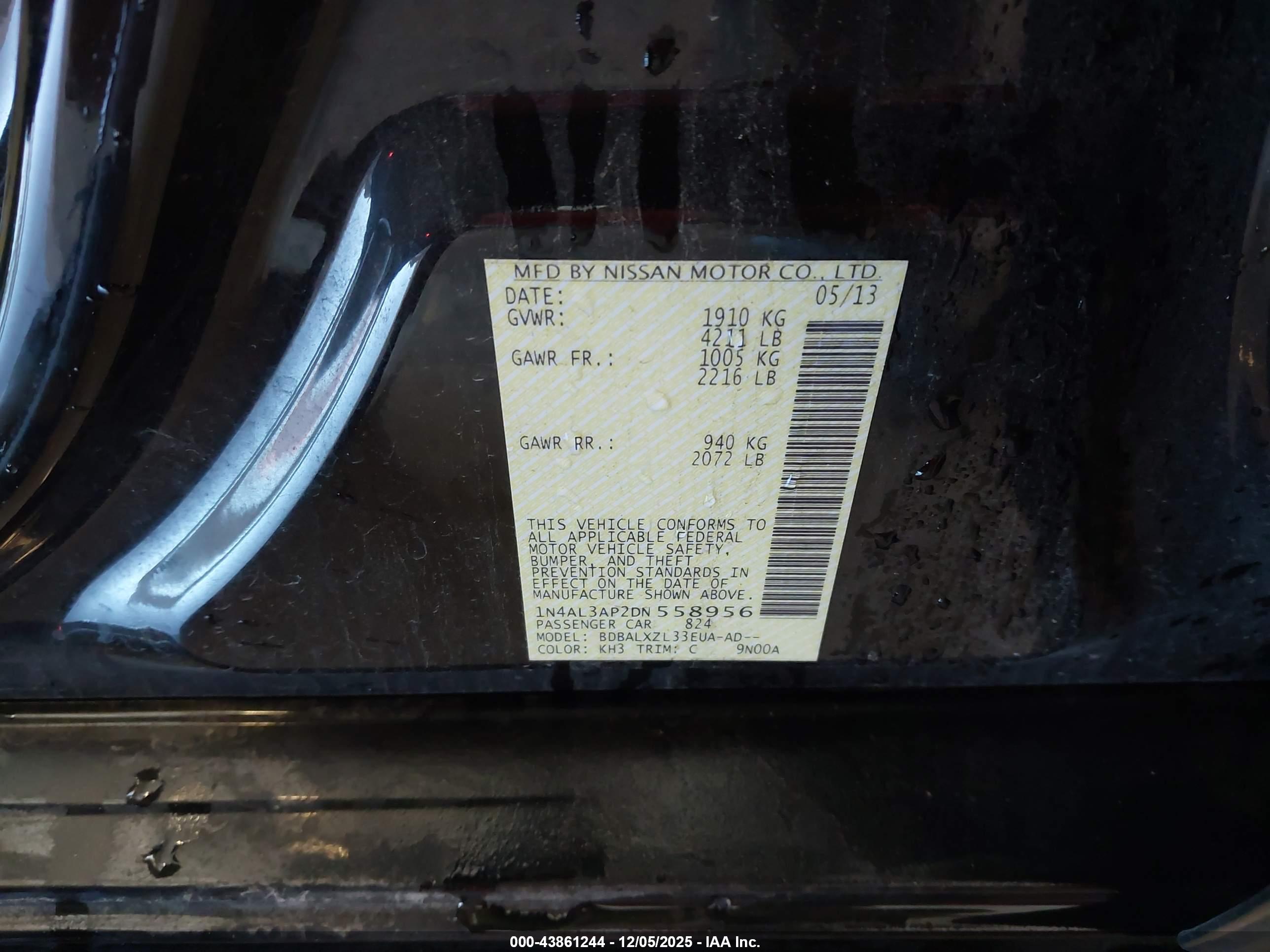 NISSAN ALTIMA image 9