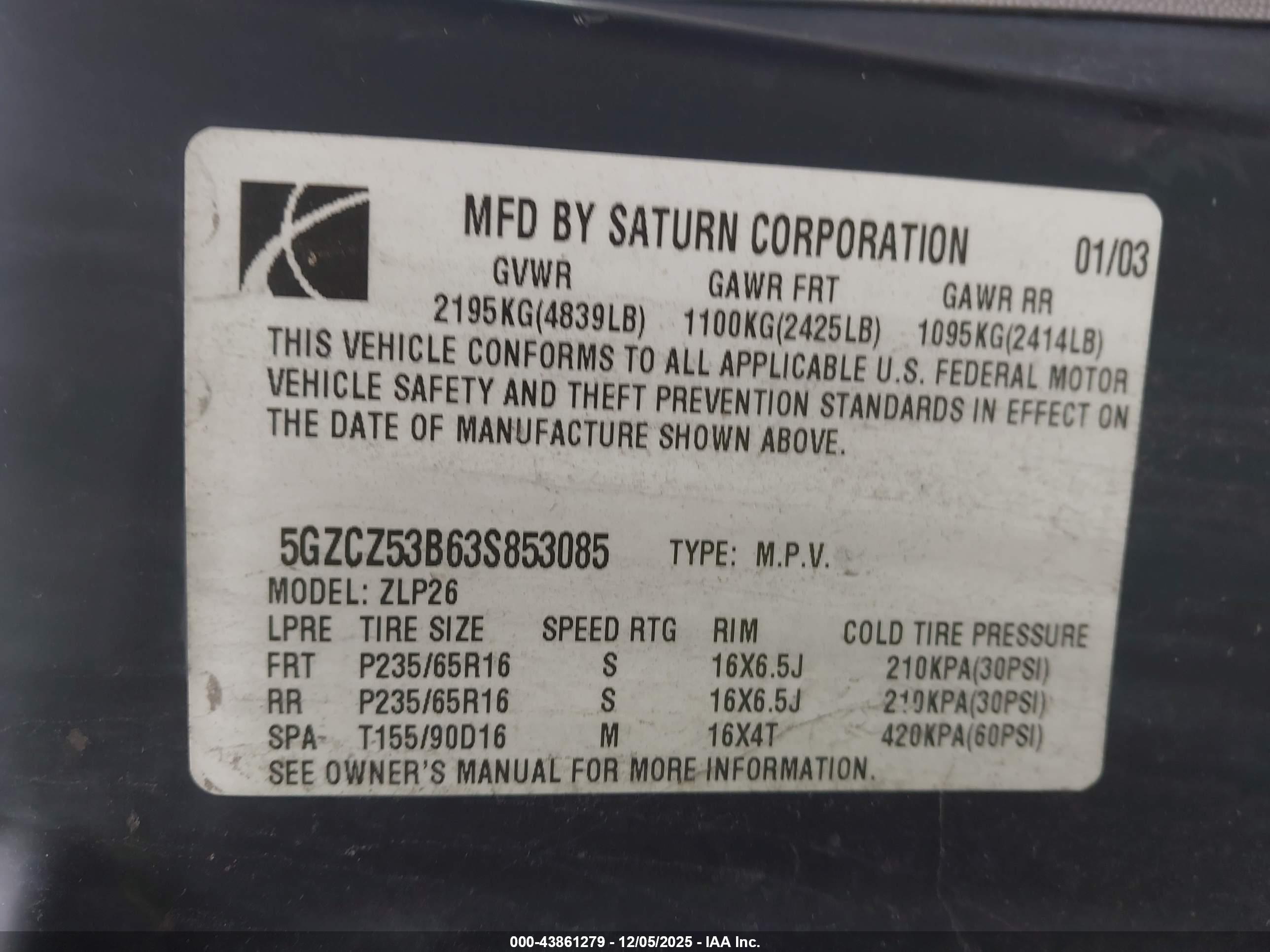 SATURN VUE image 9