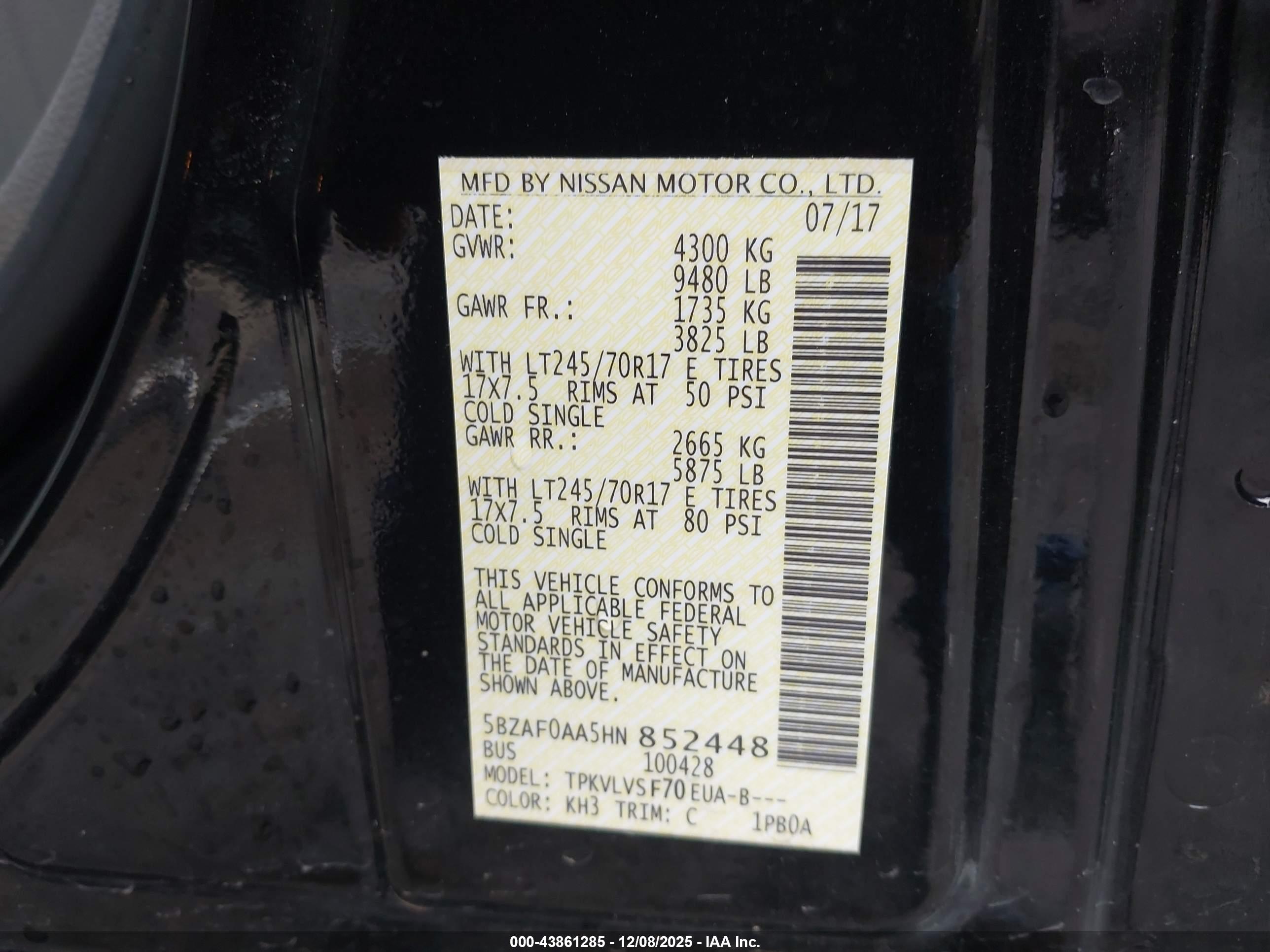 NISSAN NV image 9