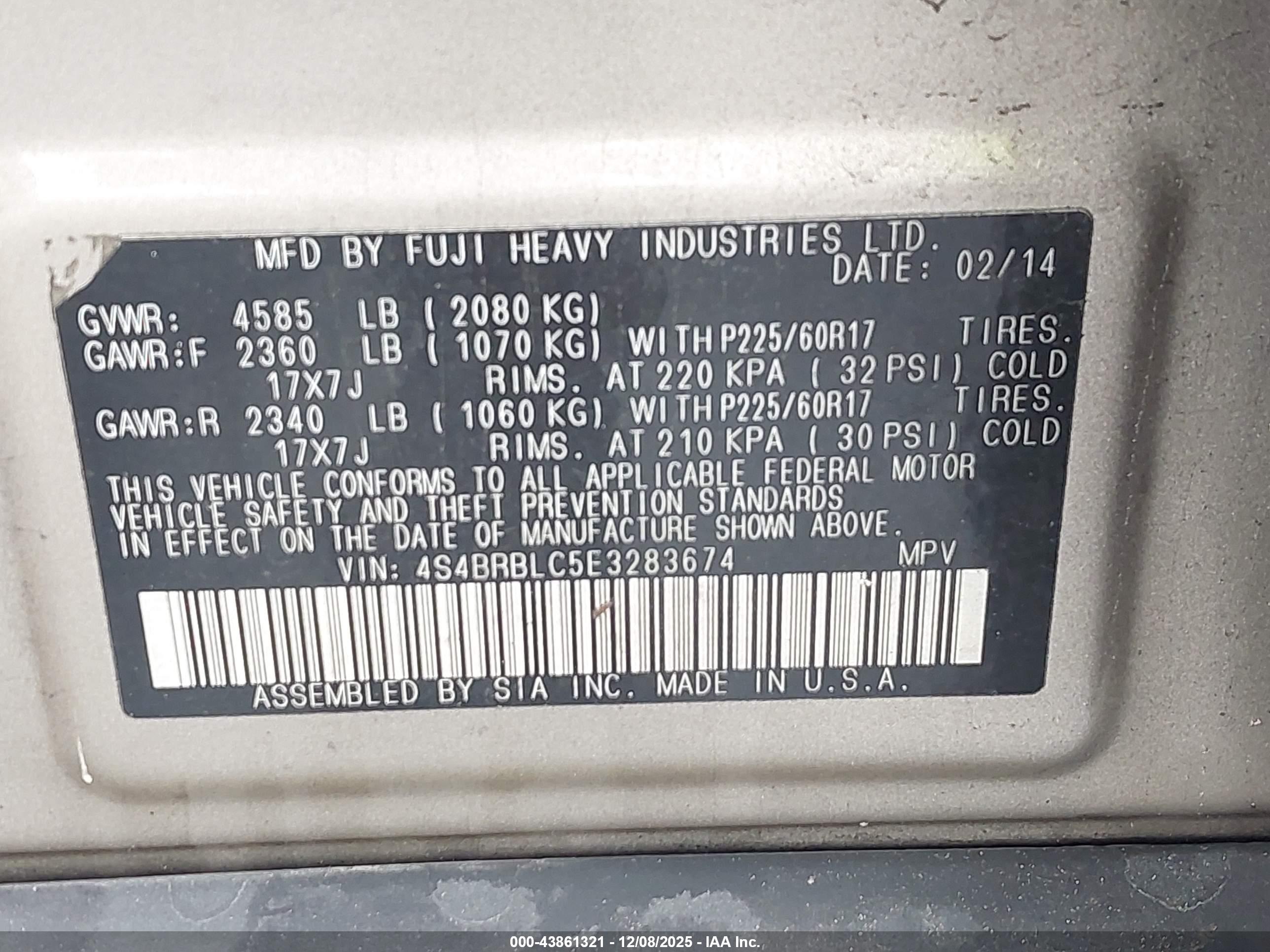 SUBARU OUTBACK image 9