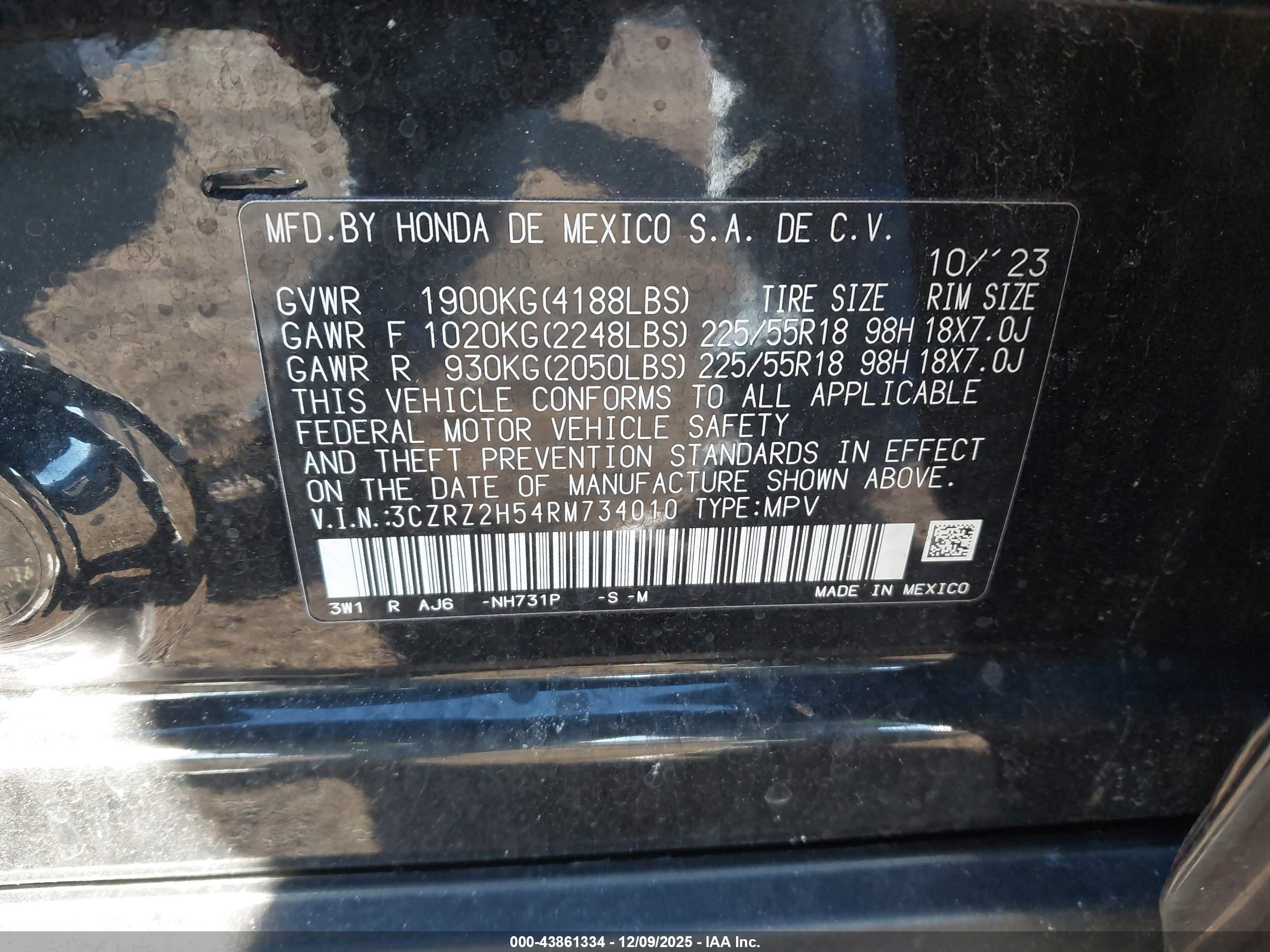 HONDA HR-V image 9