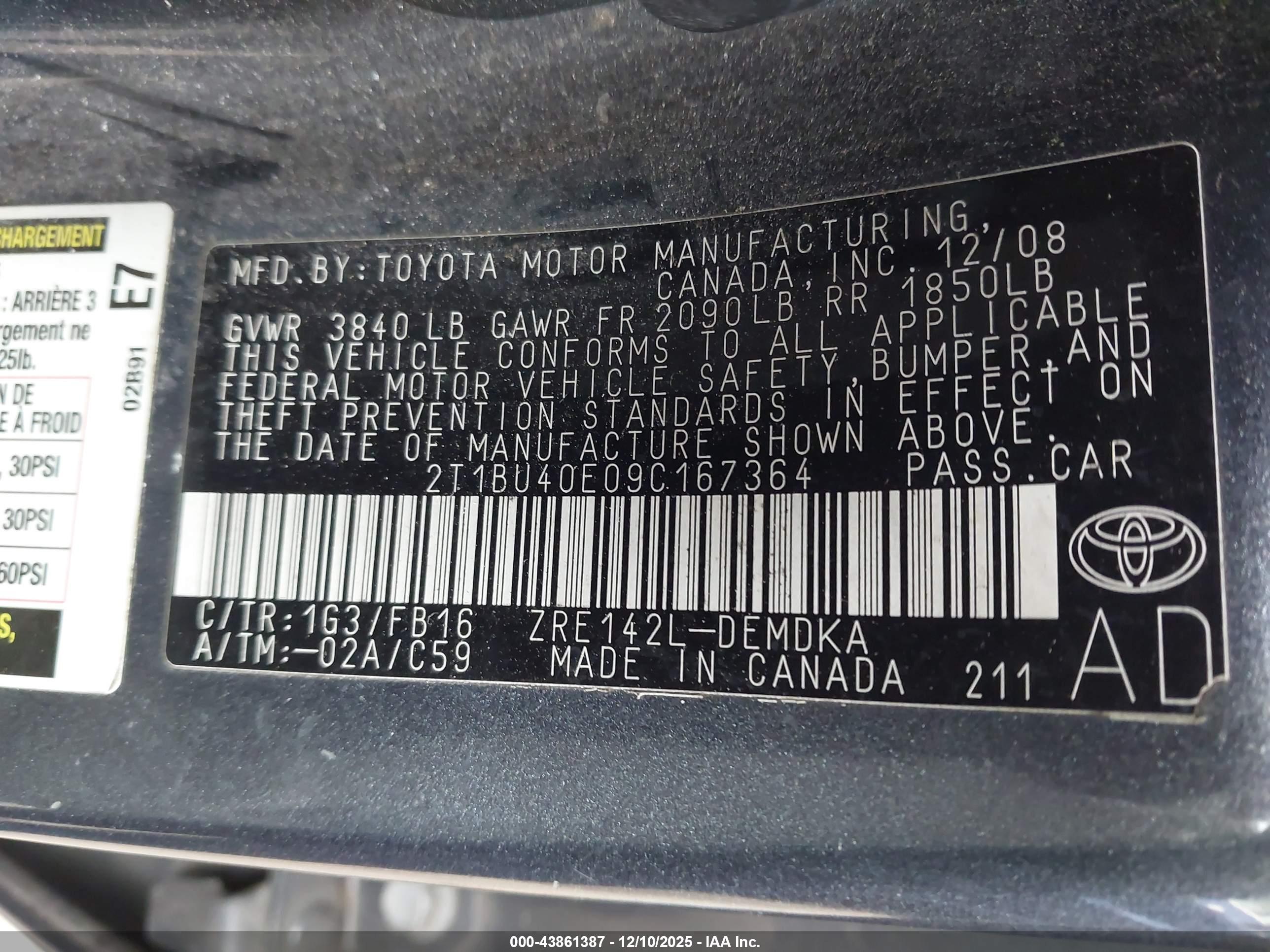 TOYOTA COROLLA image 9