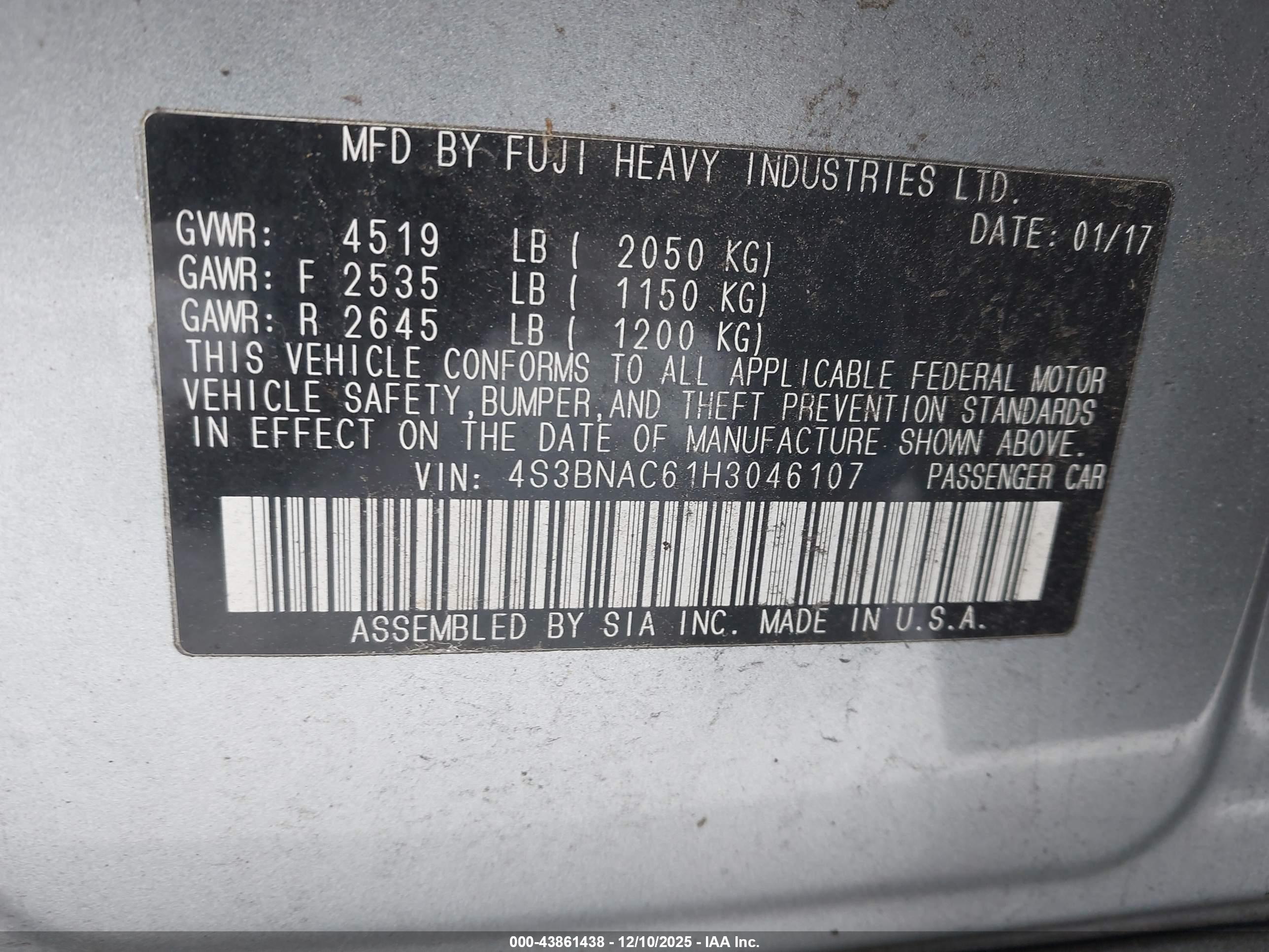 SUBARU LEGACY image 9